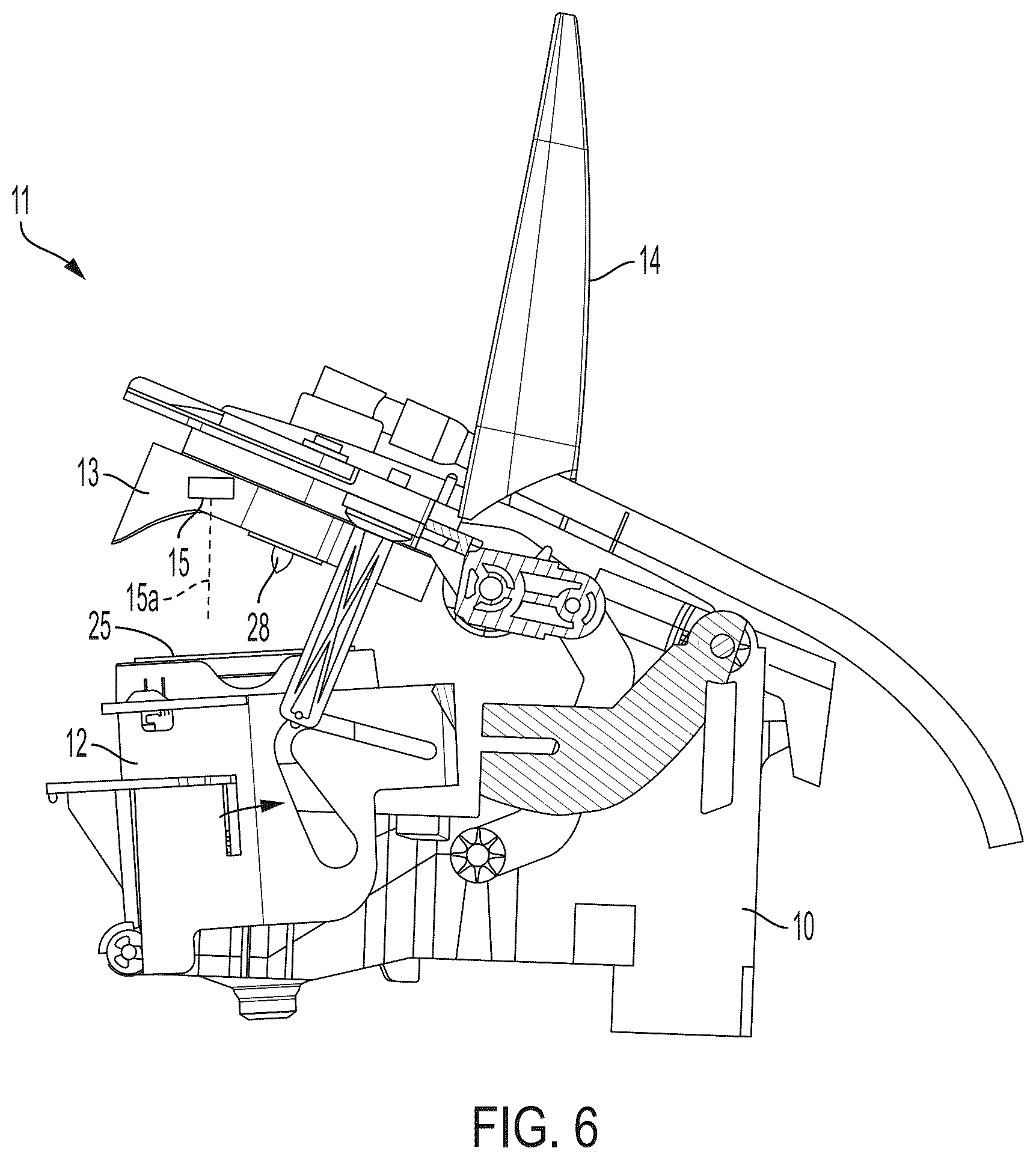 Patent US12551050 Figure 5 – Beverage machine with capsule imaging