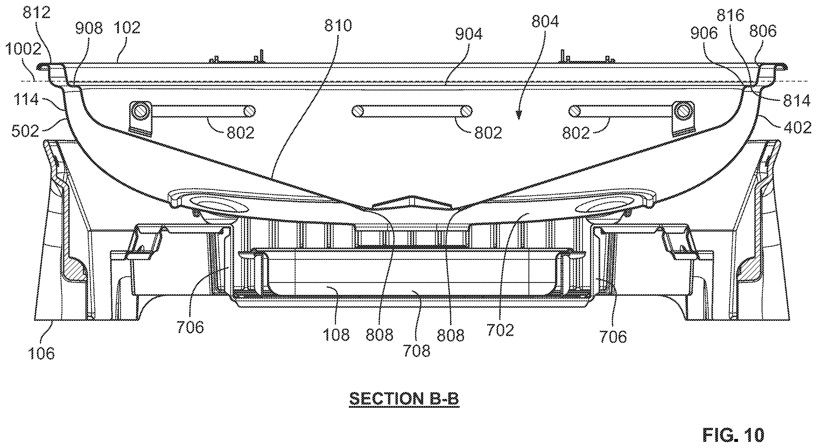 Patent US12551053 Figure 10 – Portable grills having reversible steam tray assemblies