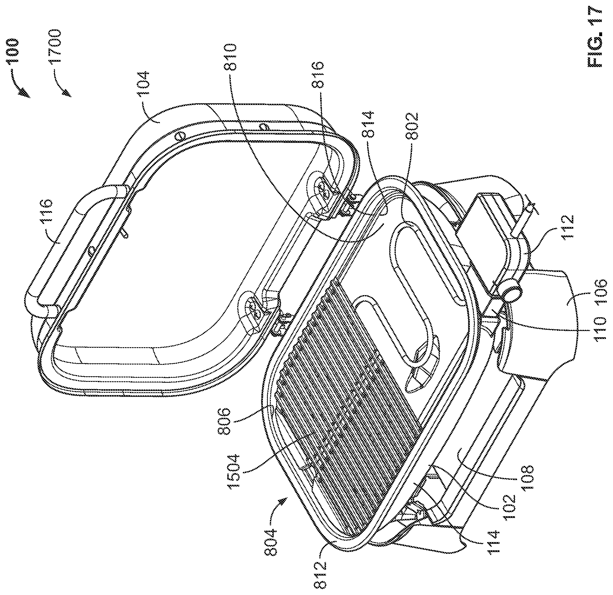 Patent US12551053 Figure 17 – Portable grills having reversible steam tray assemblies