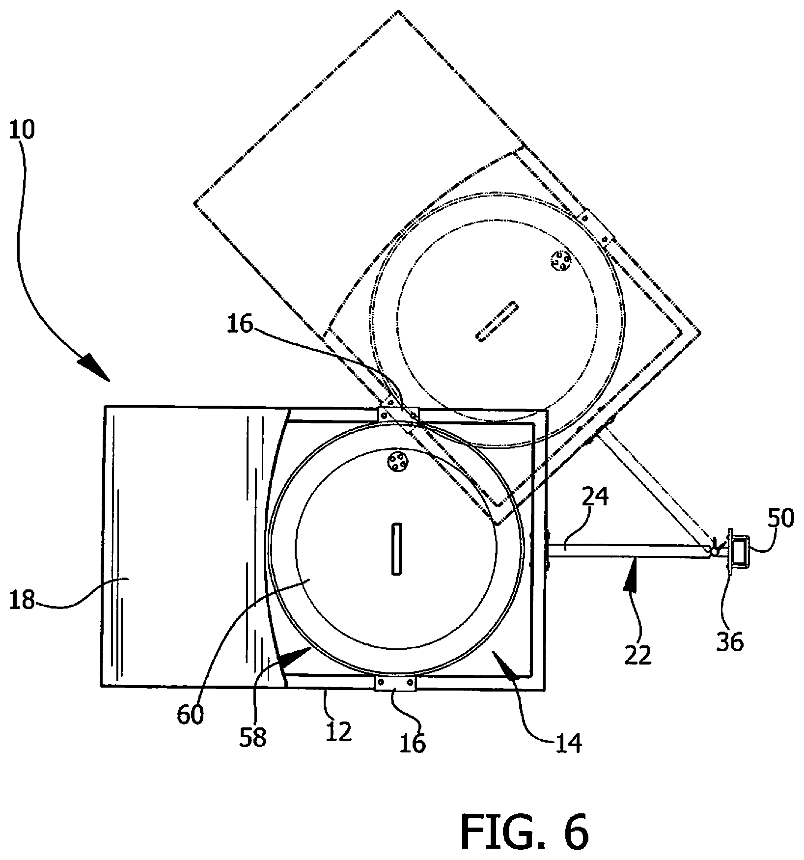 Patent US12551054 Figure 6 – Grill mounting apparatus