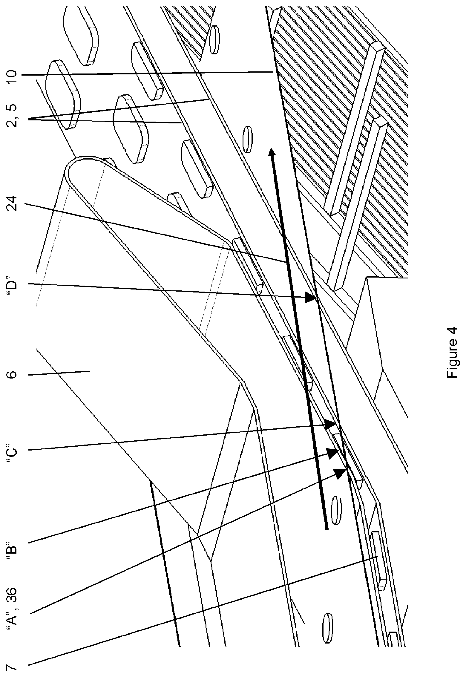 Patent US12551055 Figure 4 – Floating particles removal within a food fryer