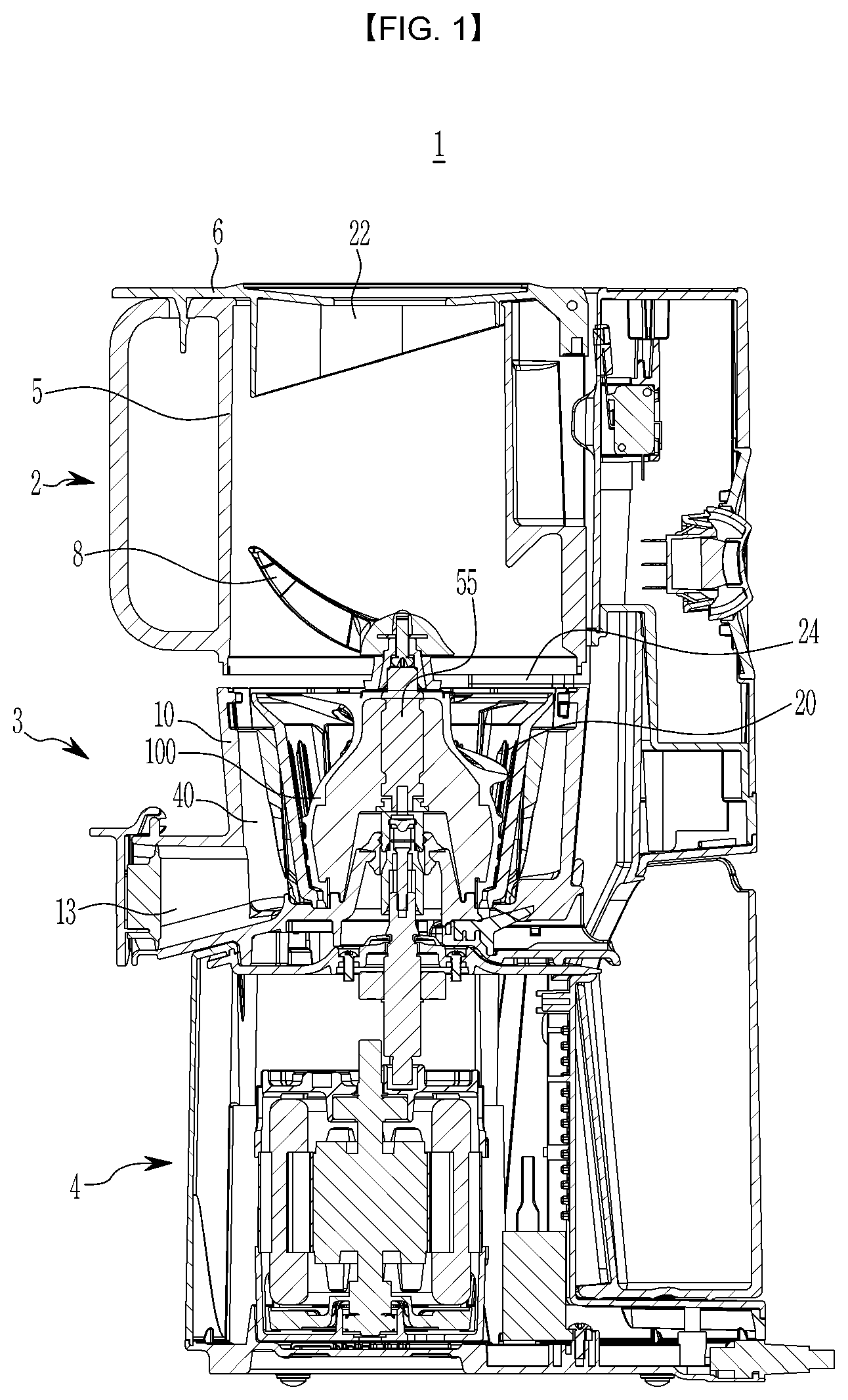 Patent US12551061 — Juice extractor screw and juice extractor — Figure 1