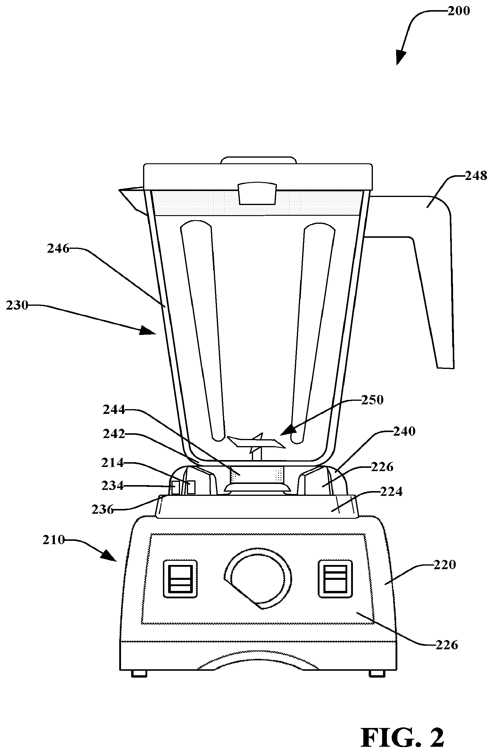 Patent US12551062 Figure 2 – Interlocking blending system