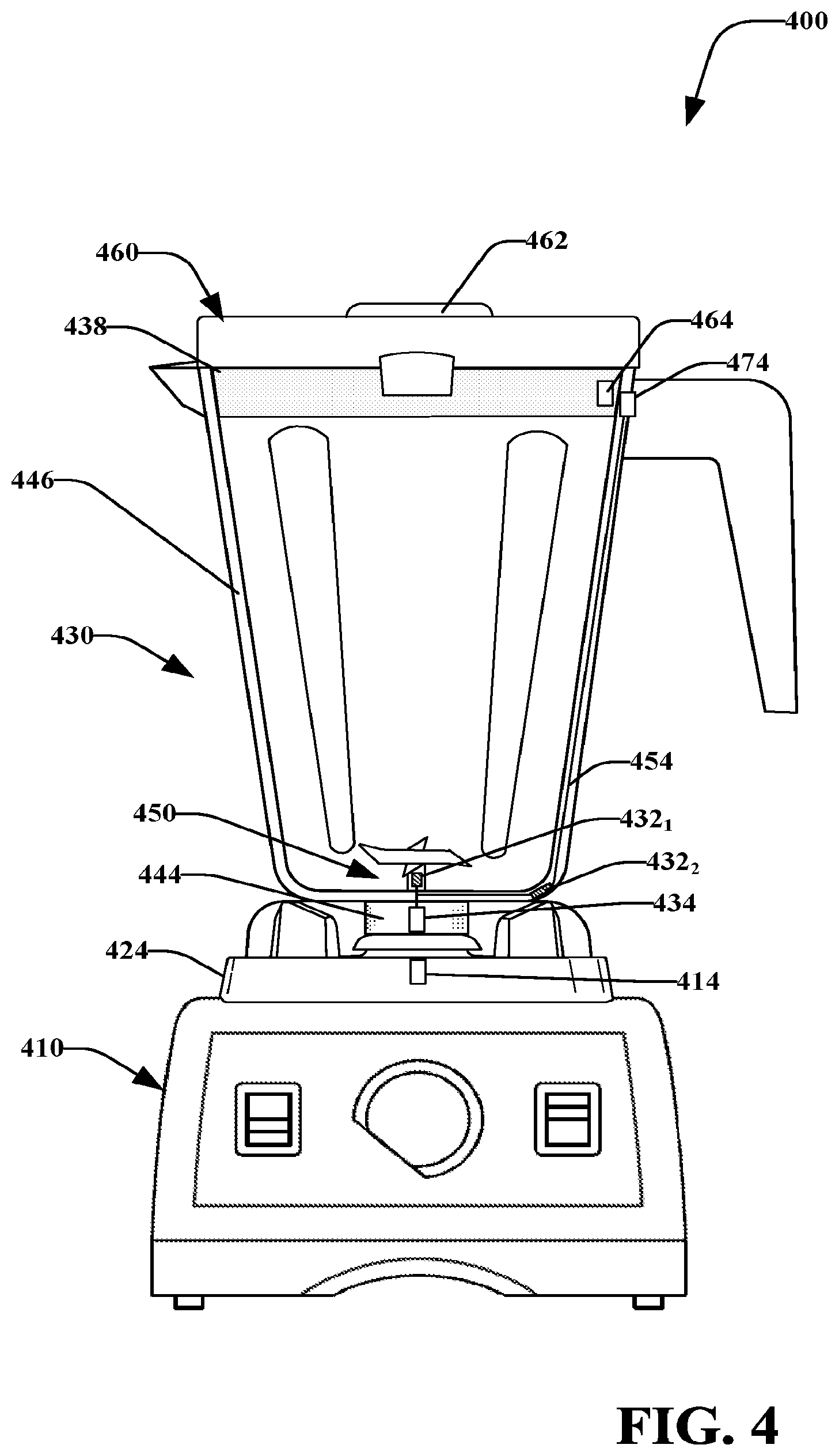 Patent US12551062 Figure 4 – Interlocking blending system