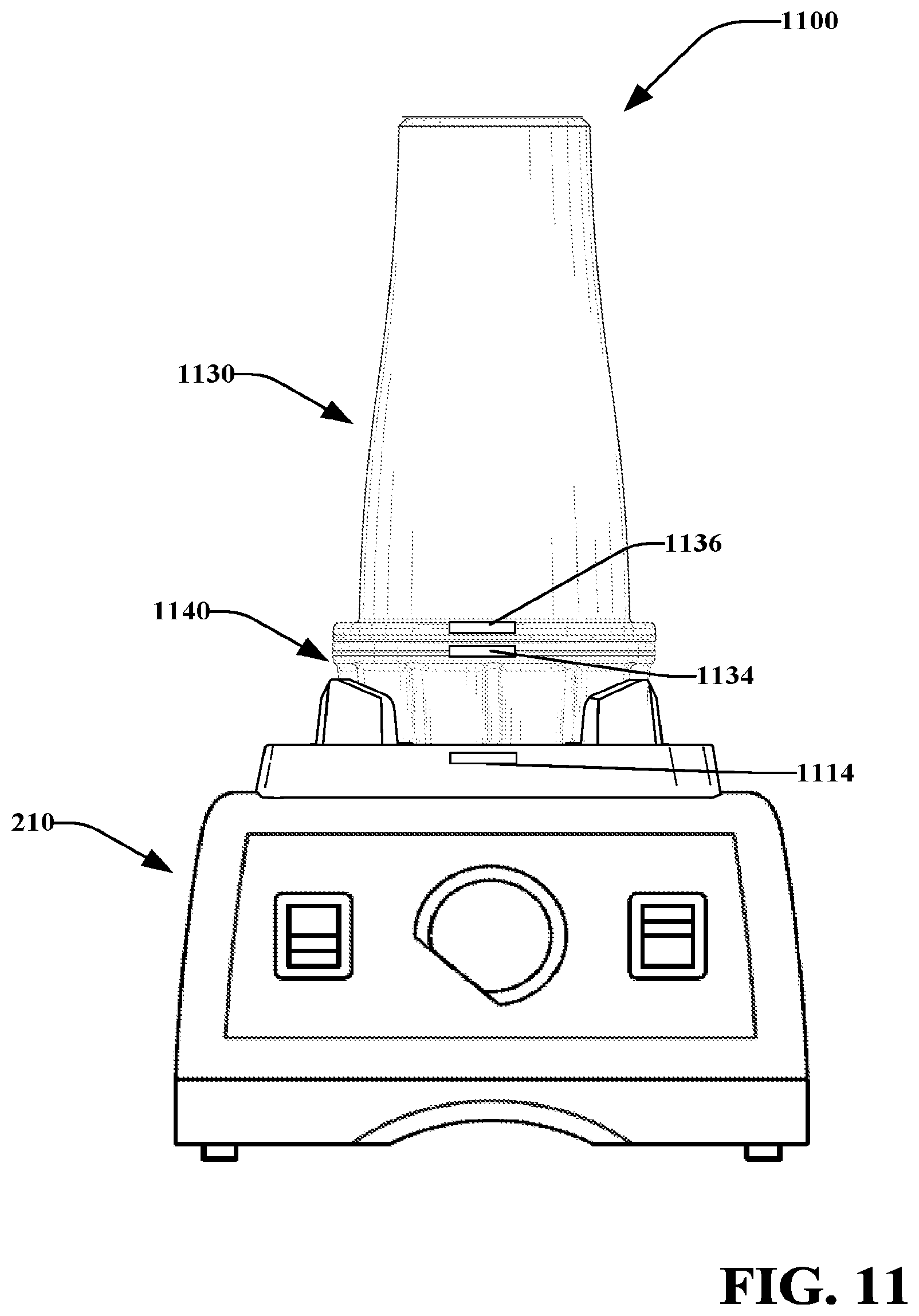 Patent US12551062 Figure 11 – Interlocking blending system