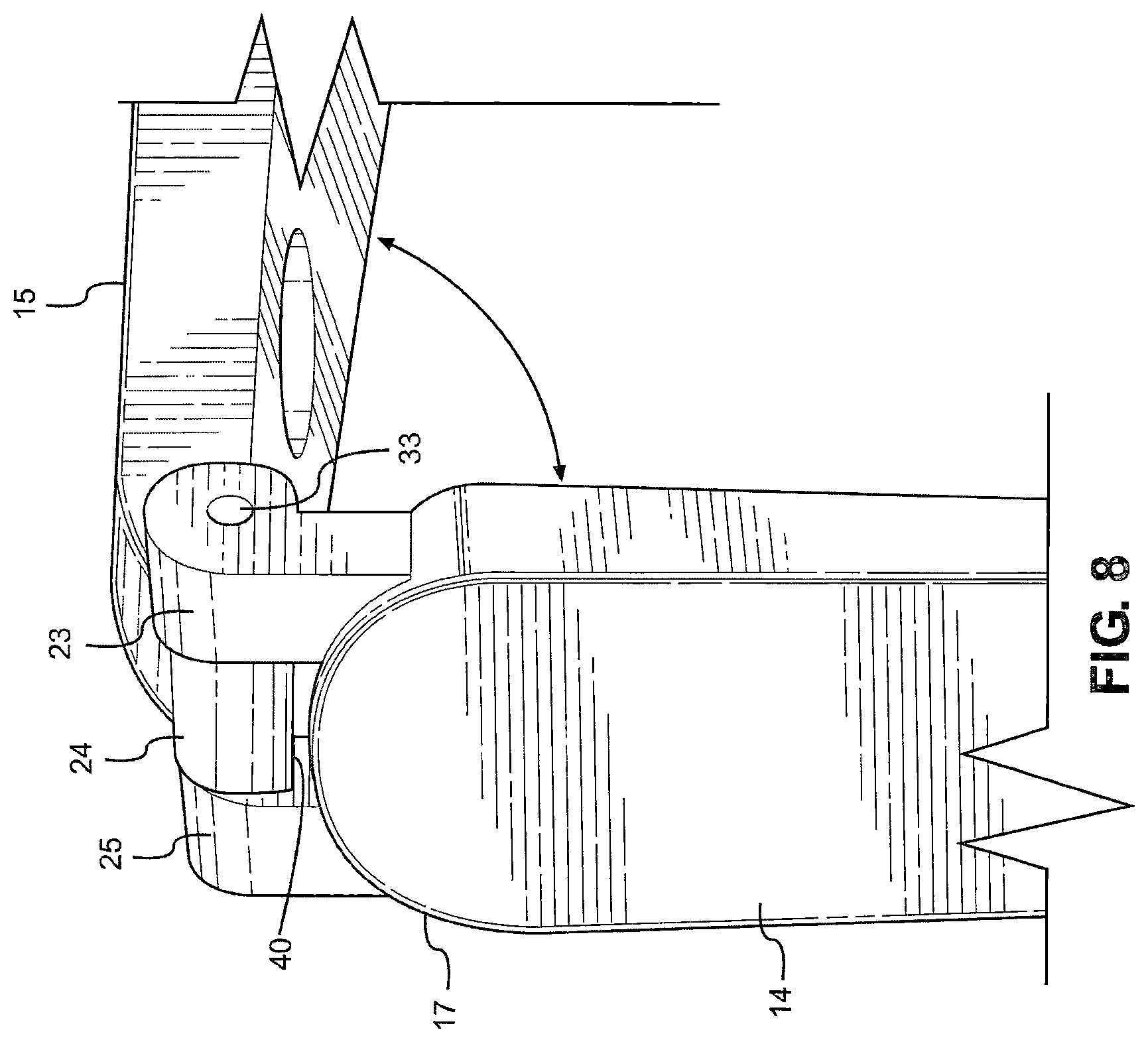 Patent US12551063 Figure 8 – Handle for barbecue tools and for other implements