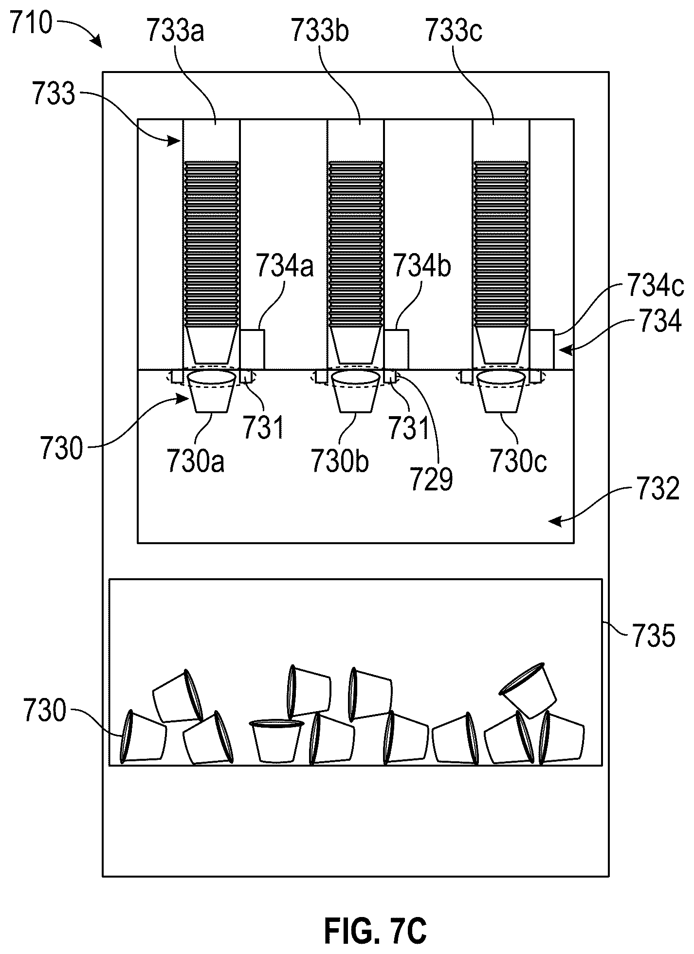 Patent US12551064 Figure 9 – Touchless food dispenser