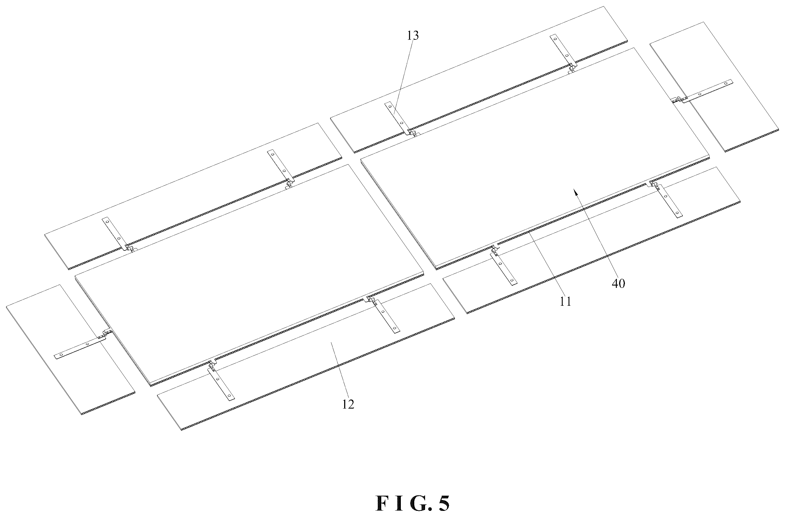 Patent US12551065 Figure 5 – Mobile foldable shower mattress