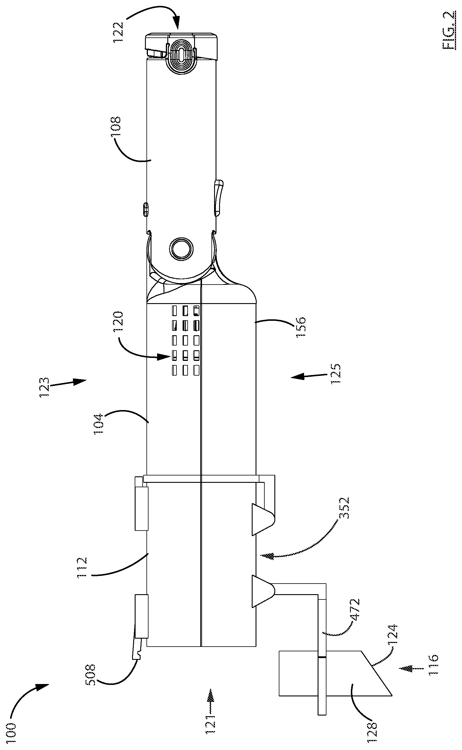 Patent US12551067 Figure 2 – Surface cleaning apparatus