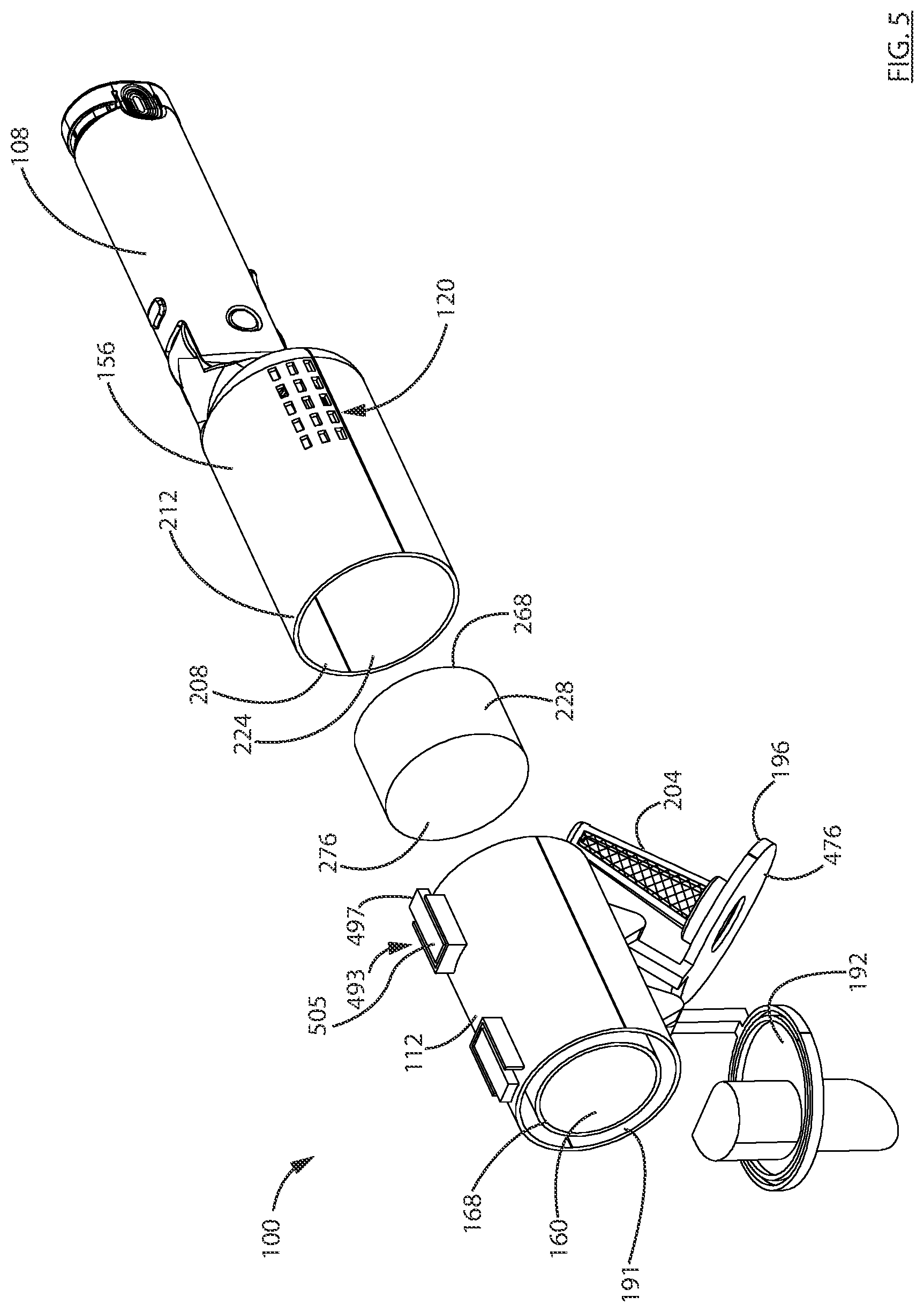 Patent US12551067 Figure 5 – Surface cleaning apparatus