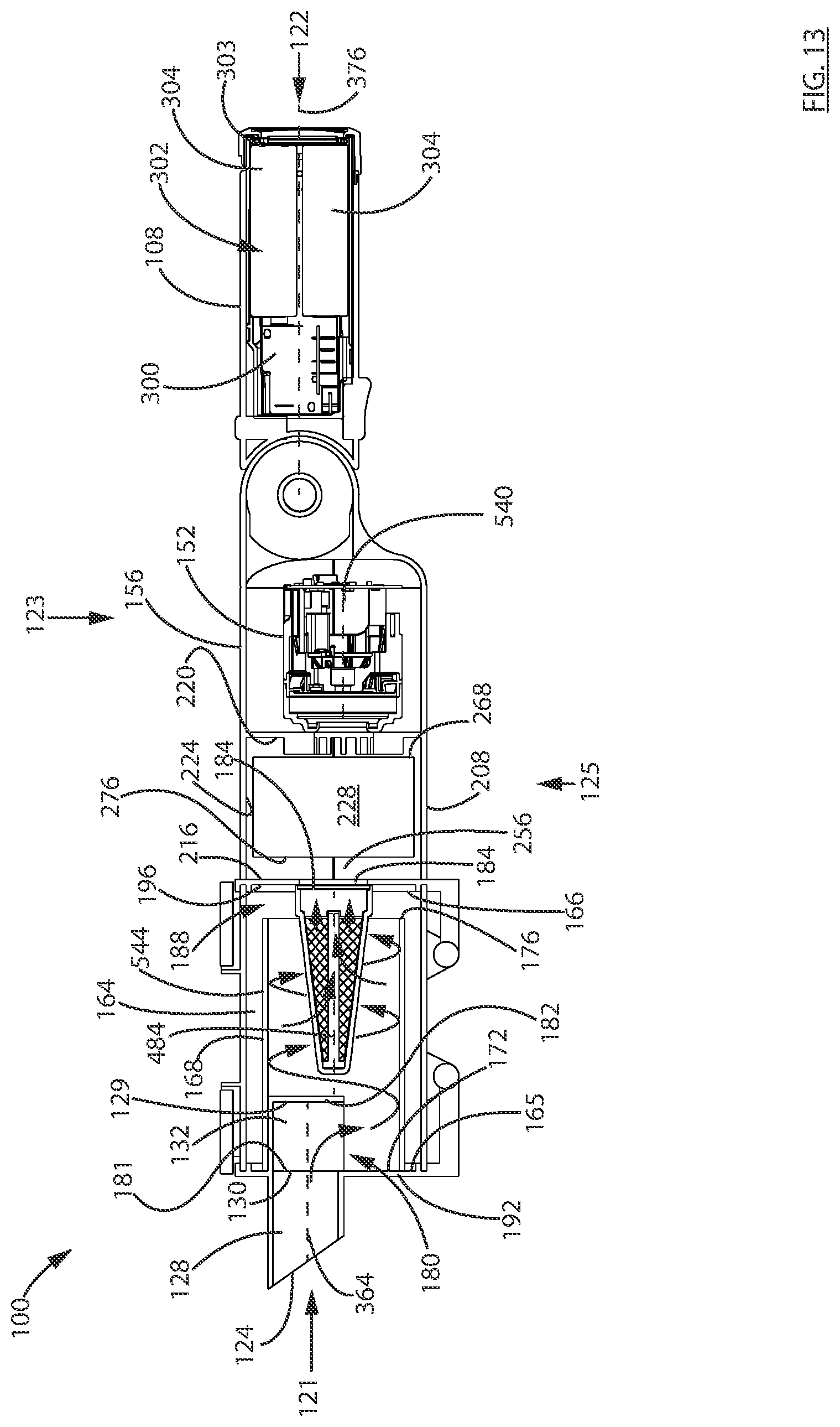 Patent US12551067 Figure 13 – Surface cleaning apparatus