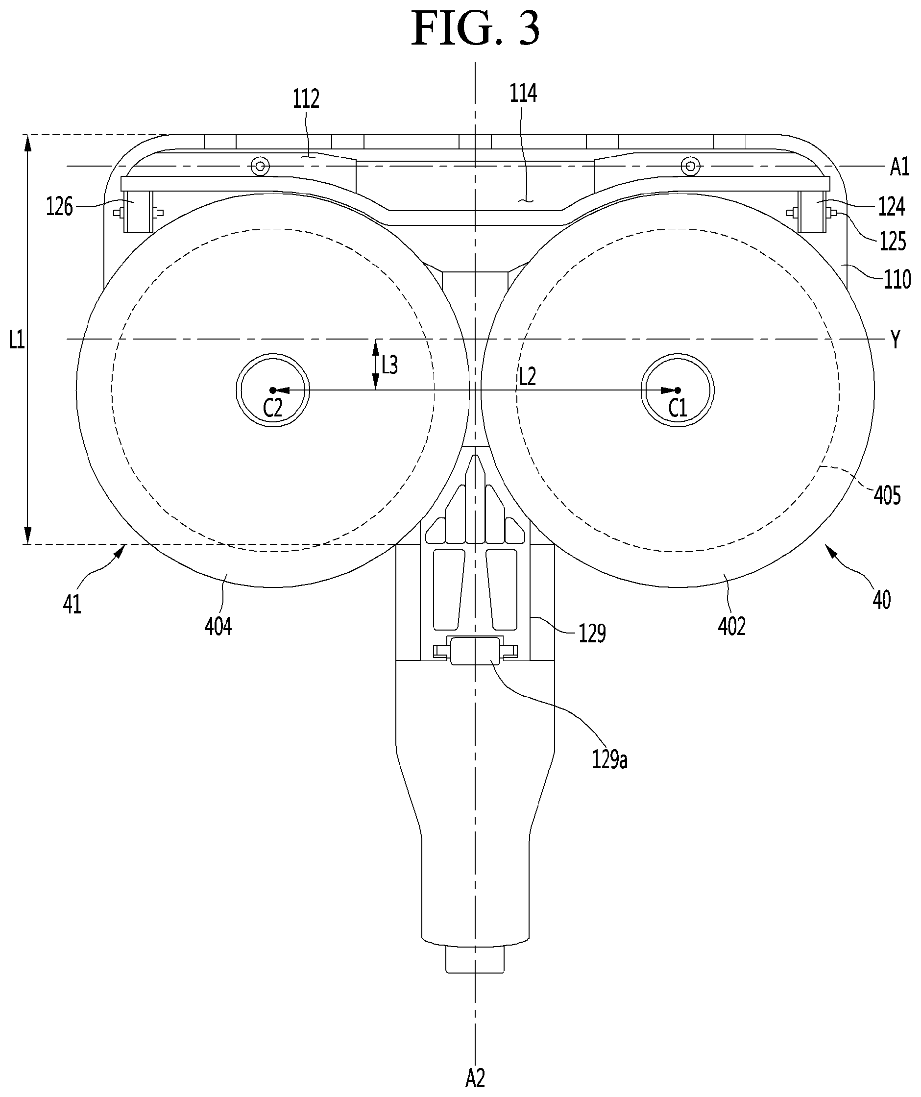 Patent US12551069 Figure 3 – Nozzle for cleaner