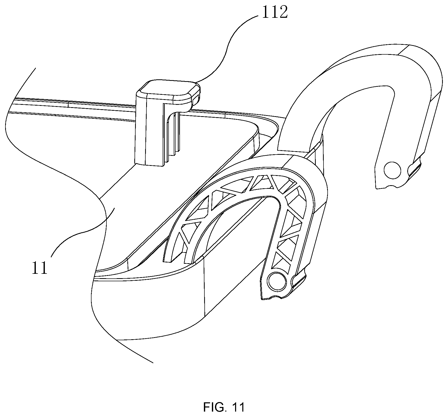 Patent US12551070 Figure 11 – Dust collecting device, cleaning base station and robot cleaning system
