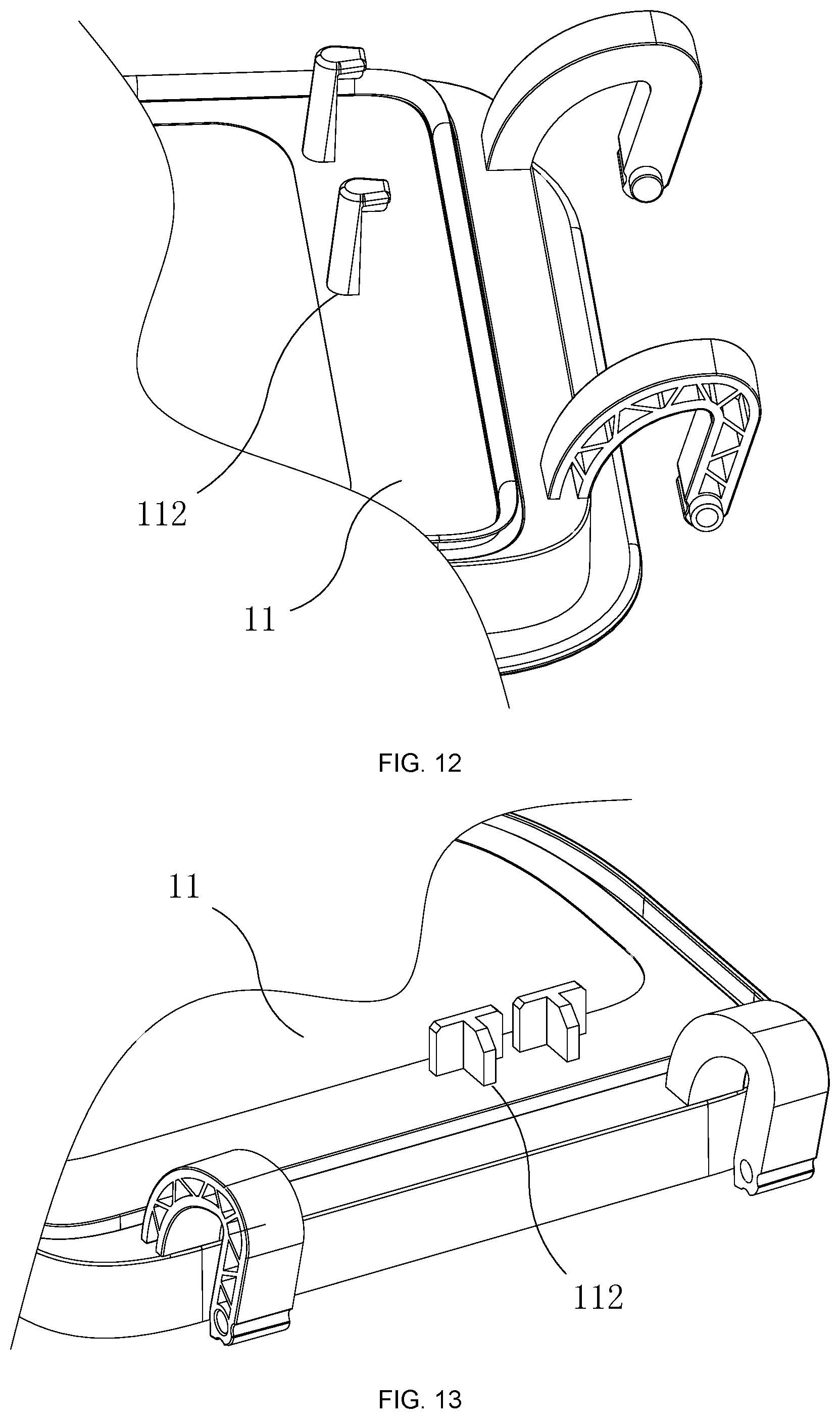 Patent US12551070 Figure 12 – Dust collecting device, cleaning base station and robot cleaning system