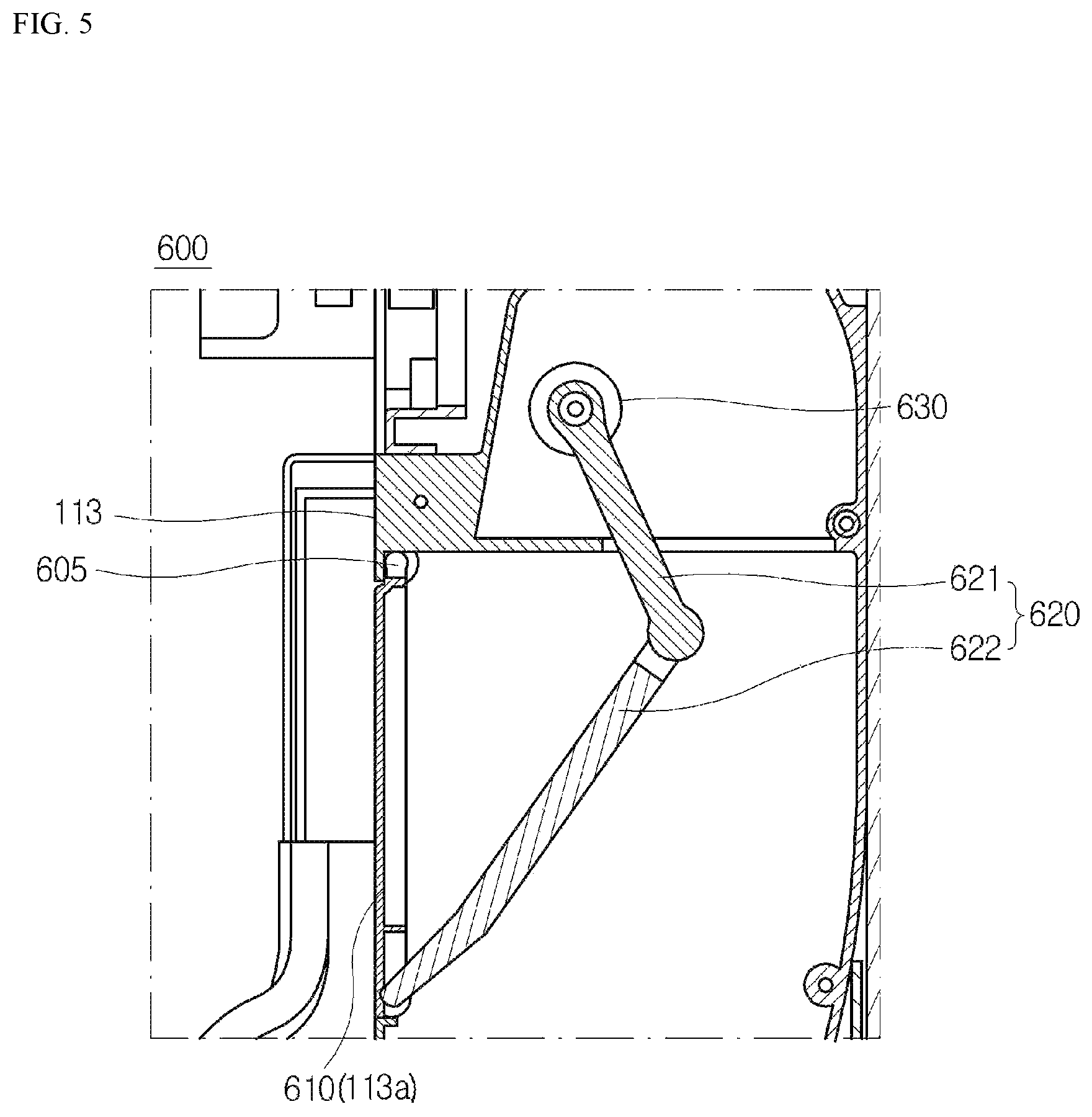 Patent US12551071 Figure 5 – Cleaner system