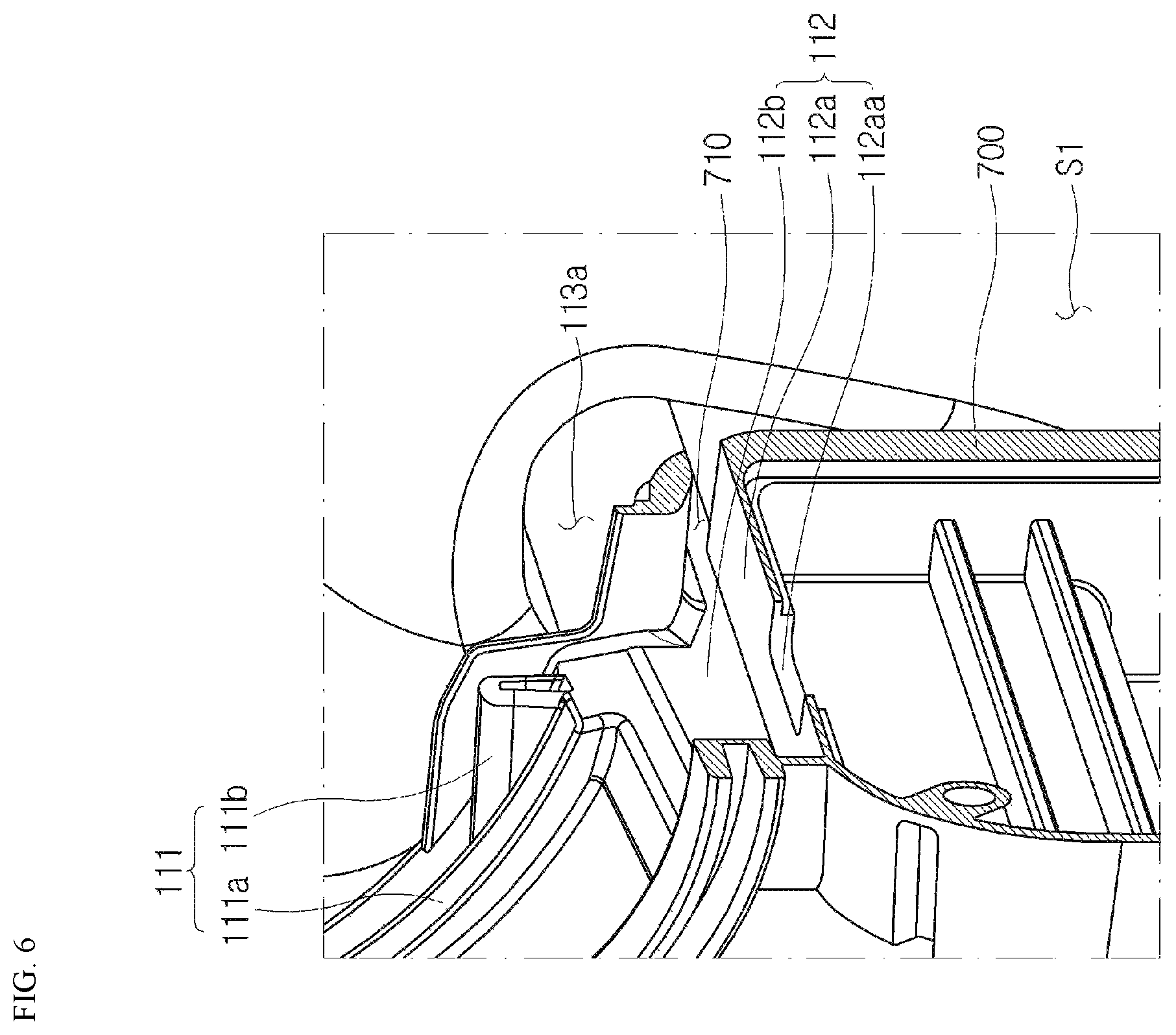 Patent US12551071 Figure 6 – Cleaner system