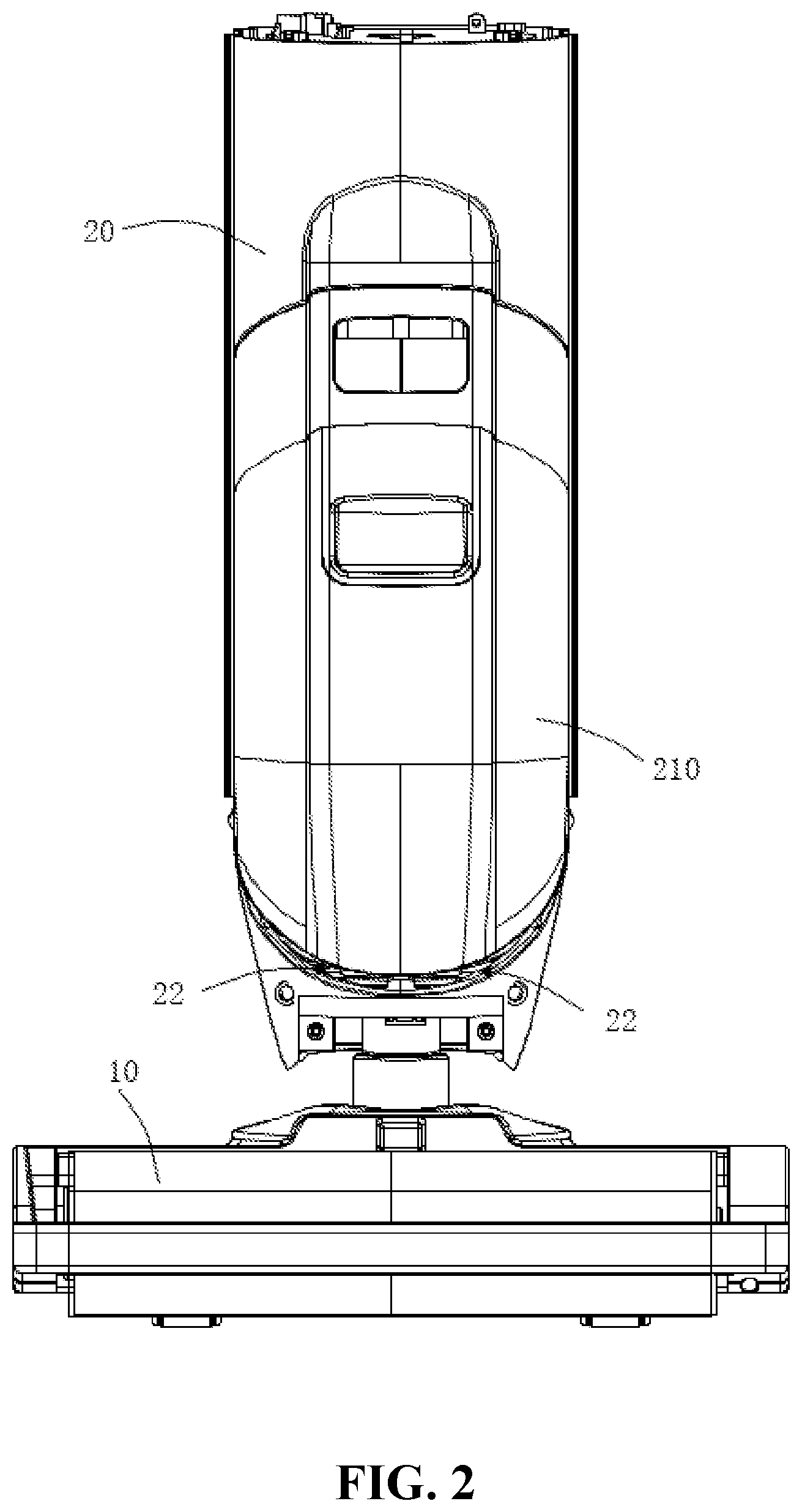 Patent US12551073 Figure 2 – Ground cleaning device
