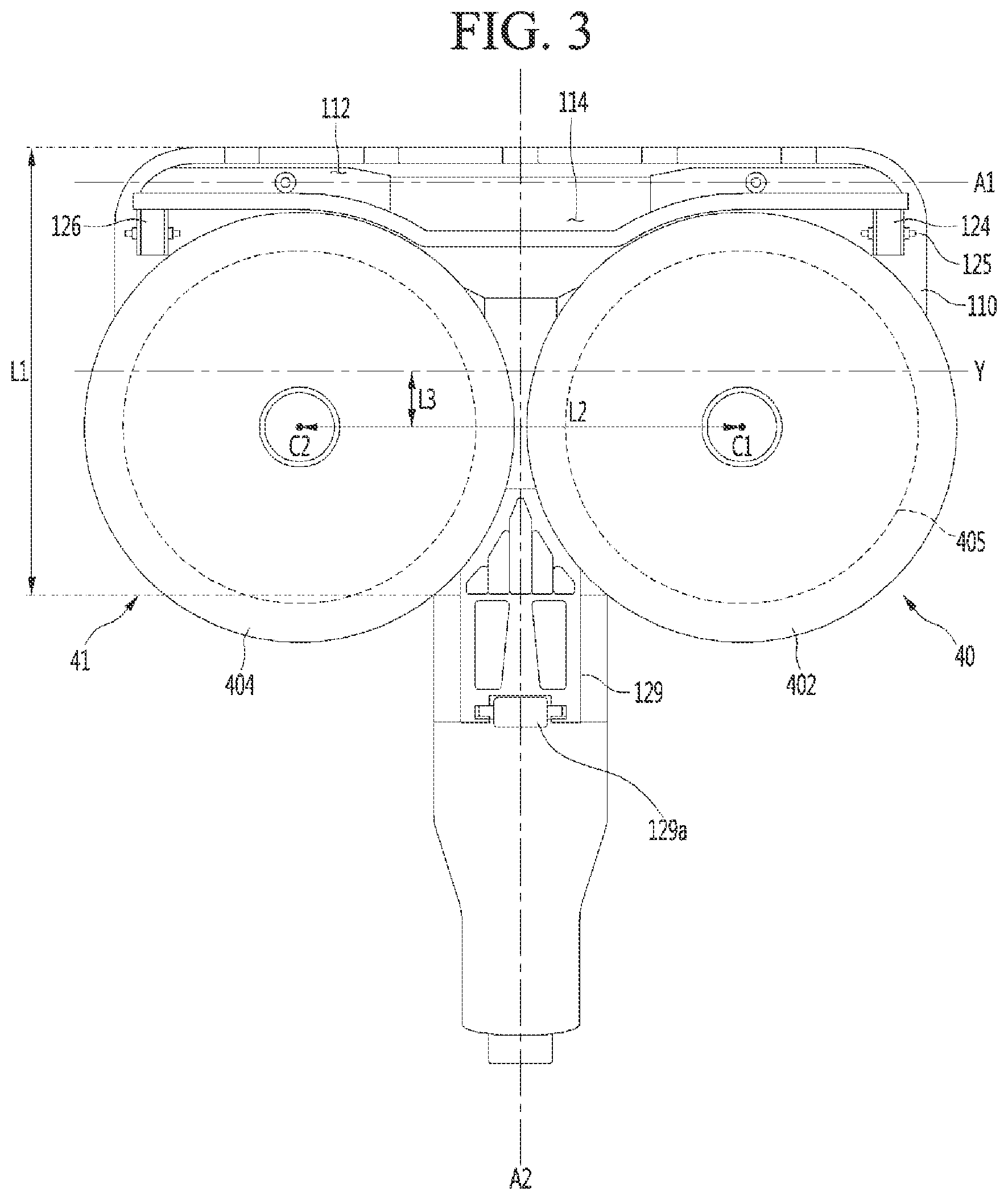 Patent US12551074 Figure 3 – Nozzle for cleaner