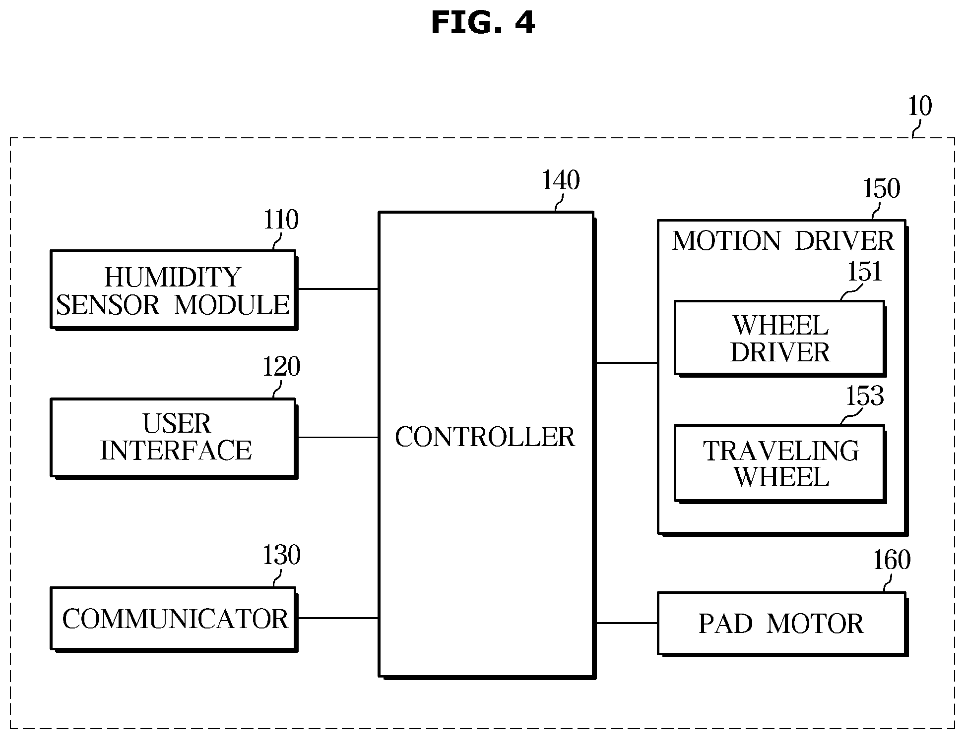 Patent US12551075 Figure 4 – Cleaning robot and controlling method thereof