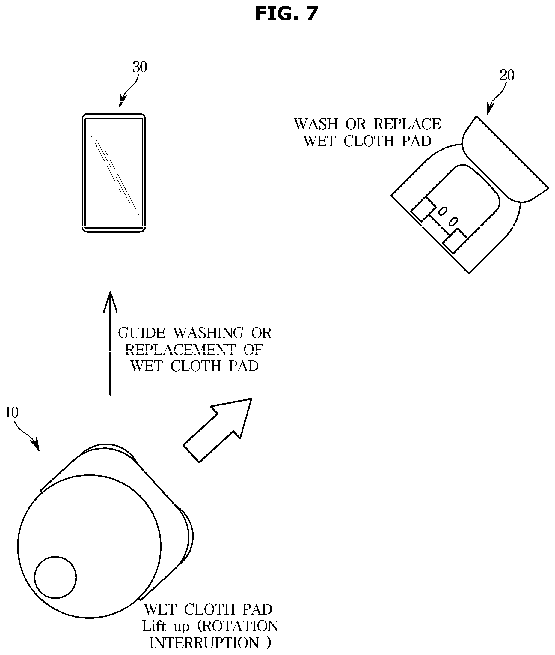 Patent US12551075 Figure 7 – Cleaning robot and controlling method thereof