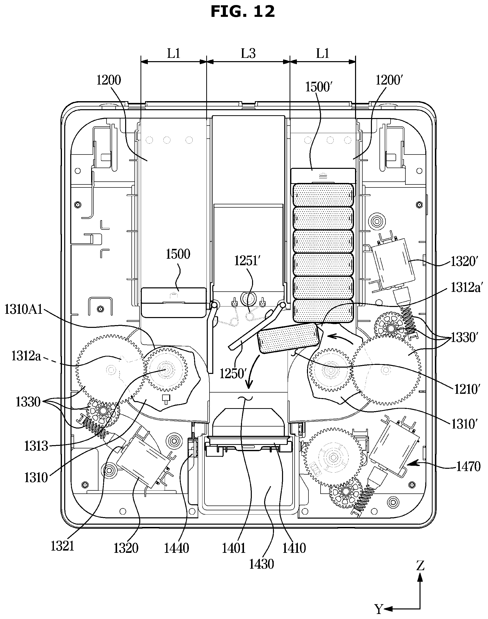 Patent US12551081 Figure 12 – Dishwasher and control method thereof