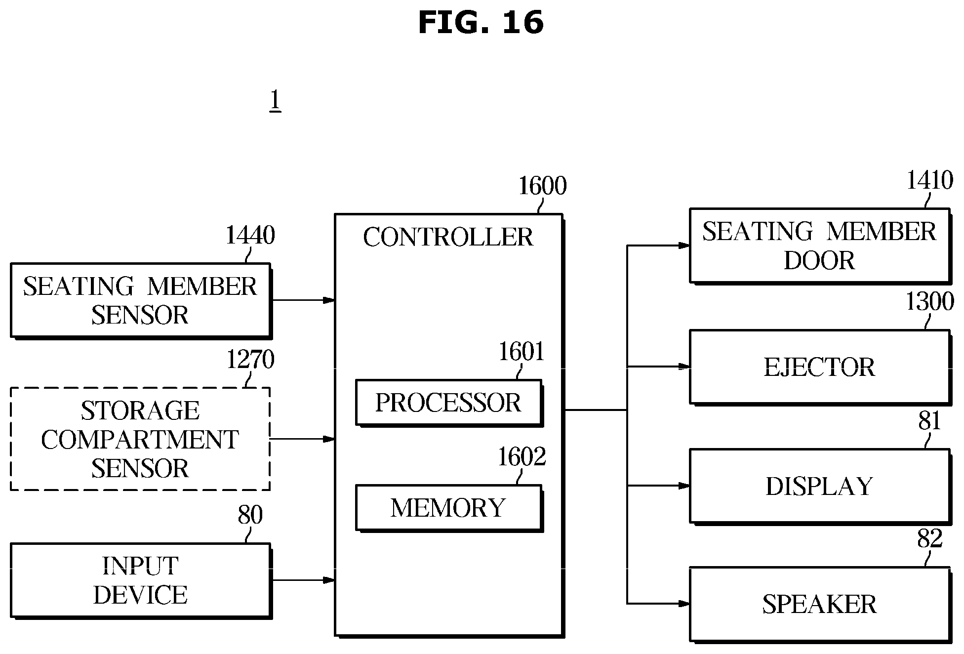 Patent US12551081 Figure 16 – Dishwasher and control method thereof