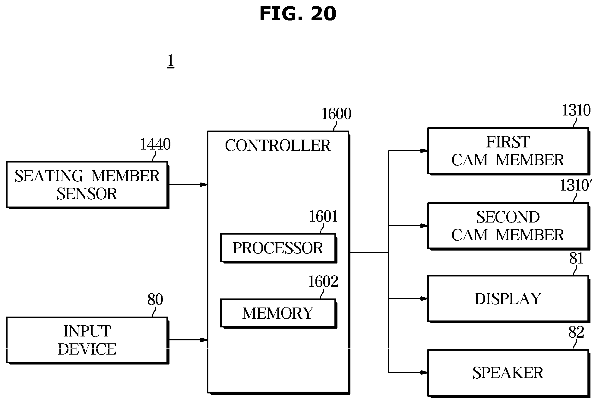 Patent US12551081 Figure 20 – Dishwasher and control method thereof