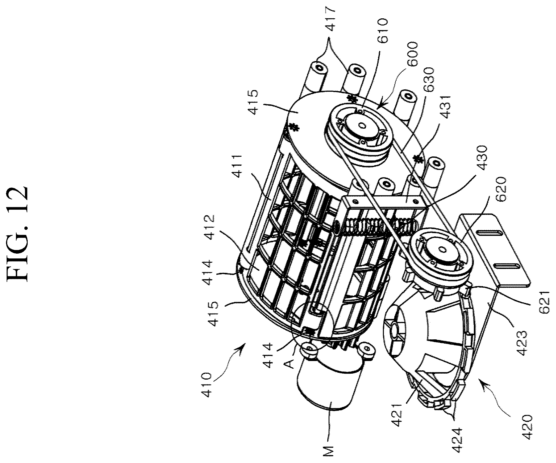 Patent US12551082 Figure 12 – Tumbler cleaner