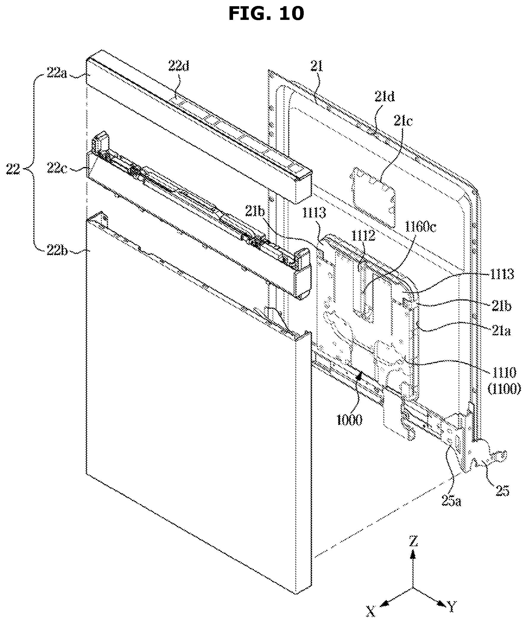 Patent US12551085 Figure 10 – Dishwasher