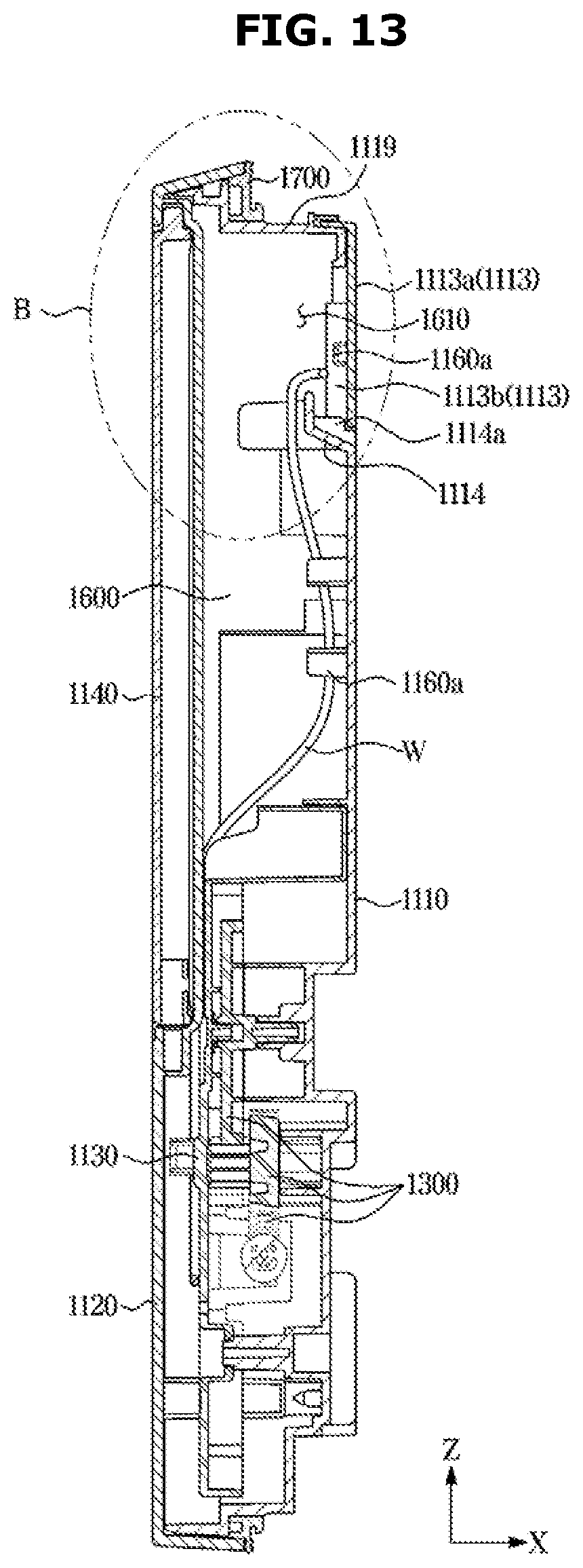 Patent US12551085 Figure 13 – Dishwasher
