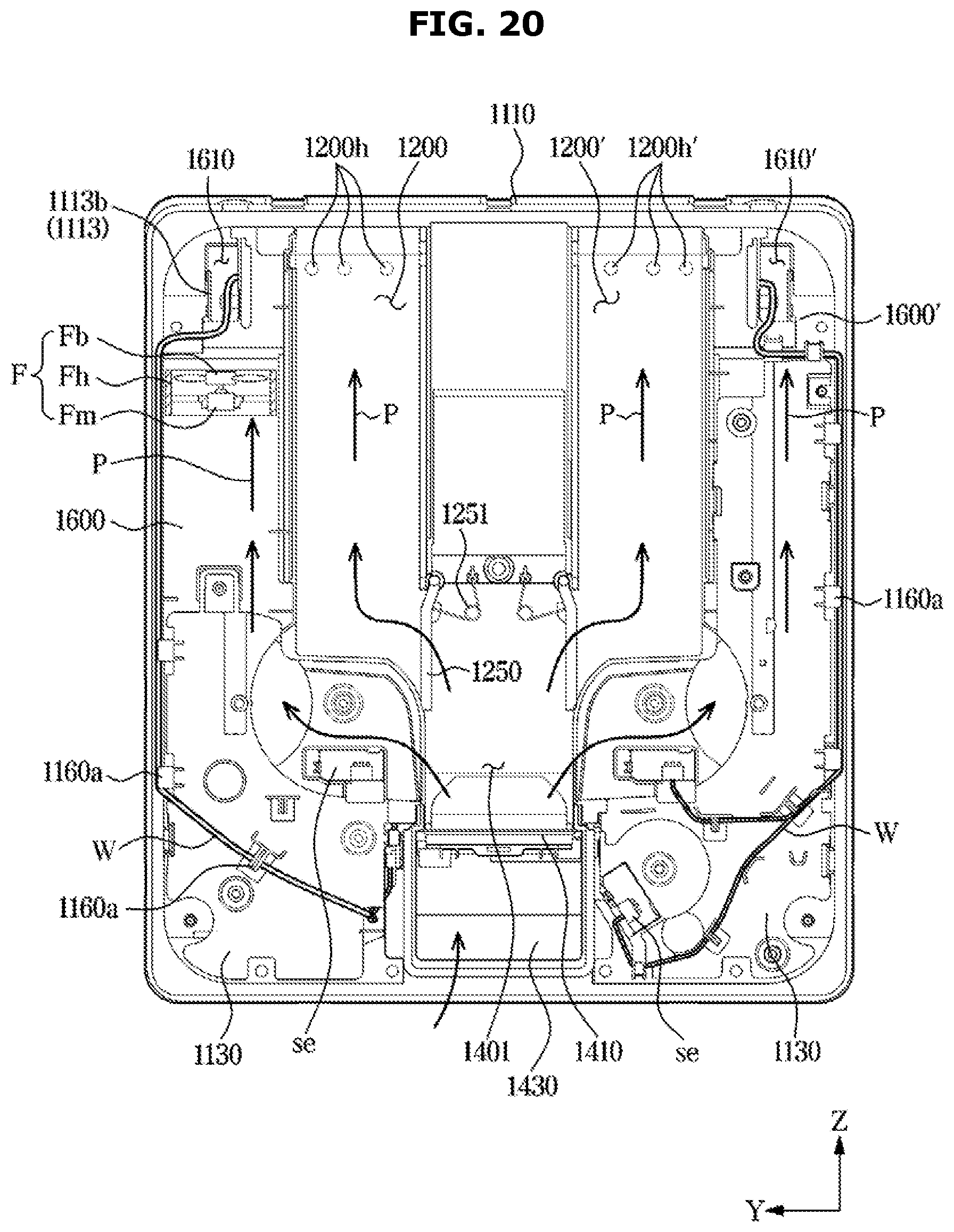 Patent US12551085 Figure 20 – Dishwasher