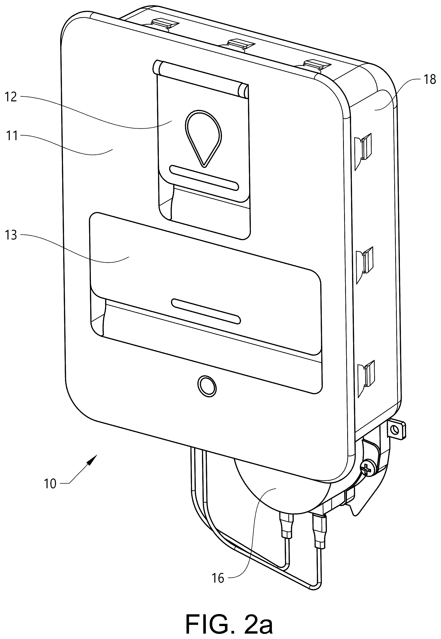 Patent US12551086 Figure 2 – Dishwasher detergent dispenser arrangement