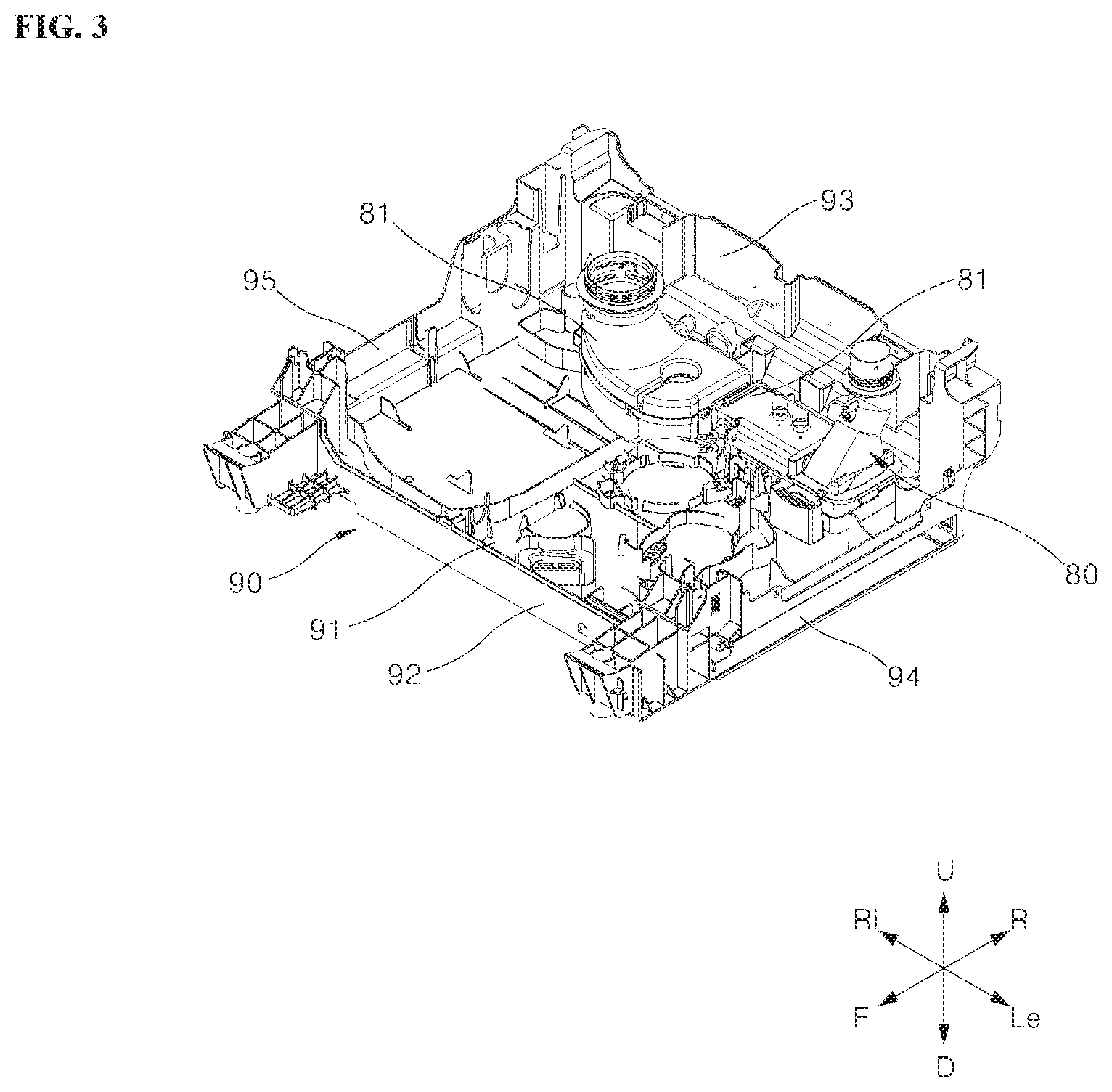 Patent US12551087 Figure 3 – Dishwasher