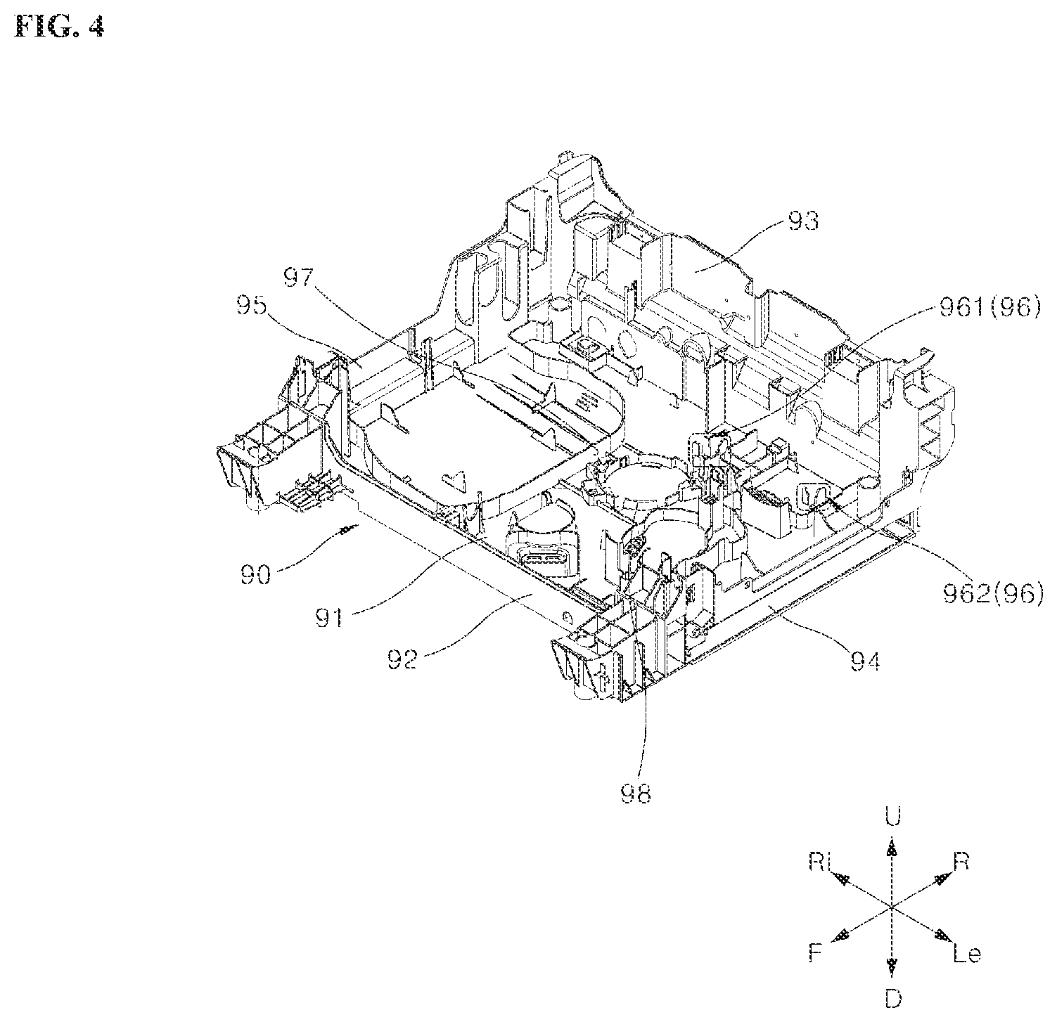Patent US12551087 Figure 4 – Dishwasher
