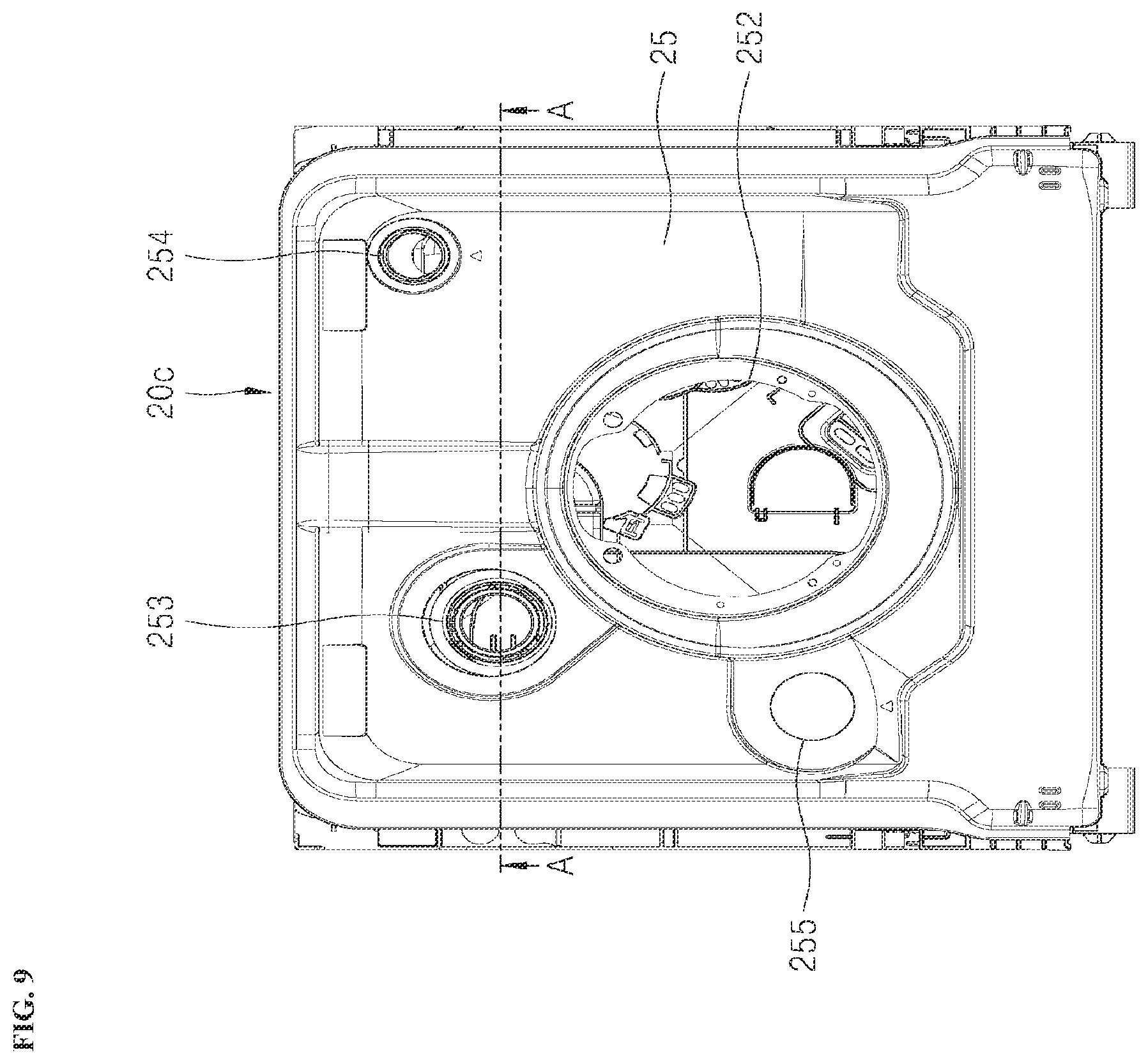 Patent US12551087 Figure 9 – Dishwasher