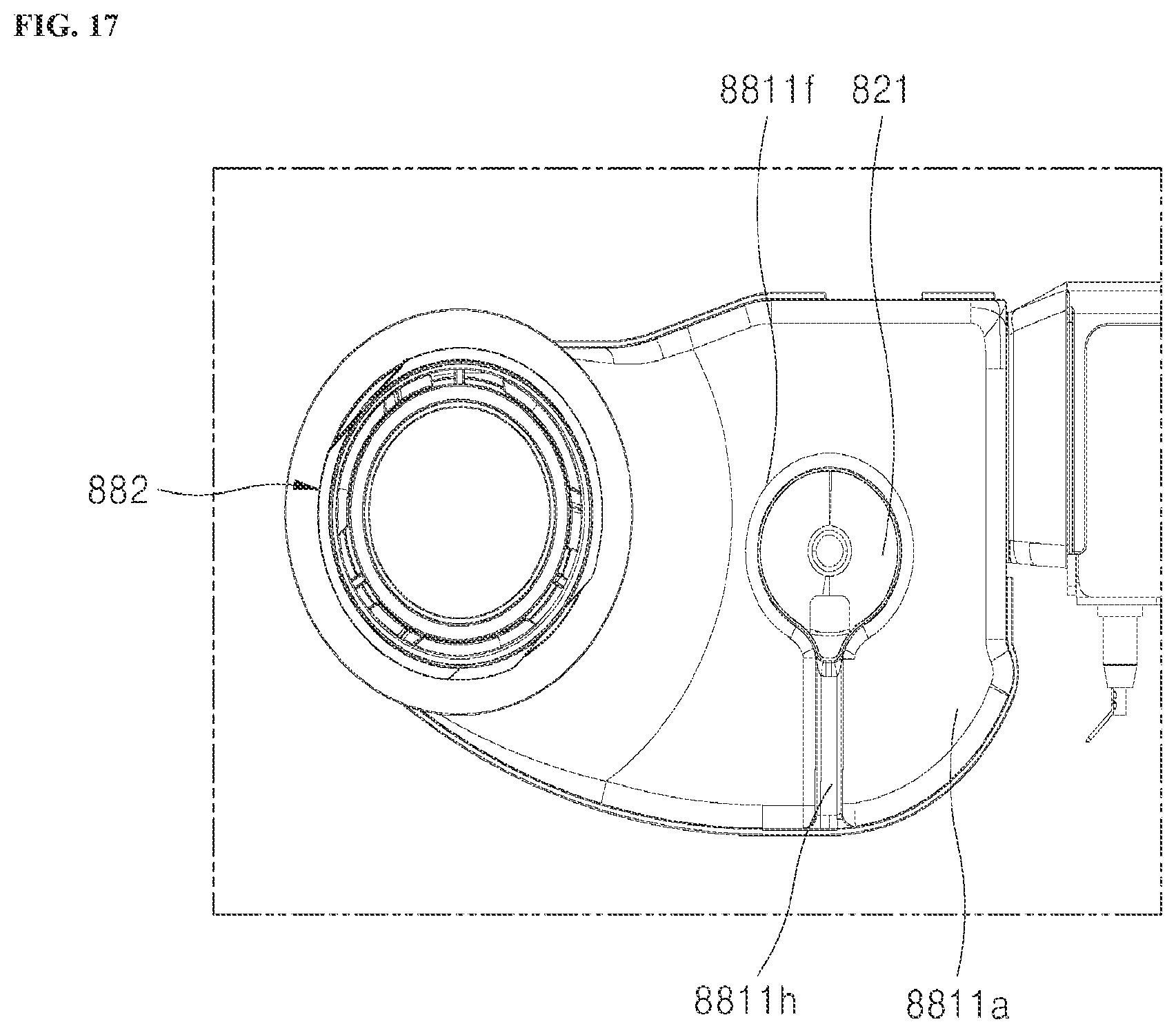 Patent US12551087 Figure 17 – Dishwasher
