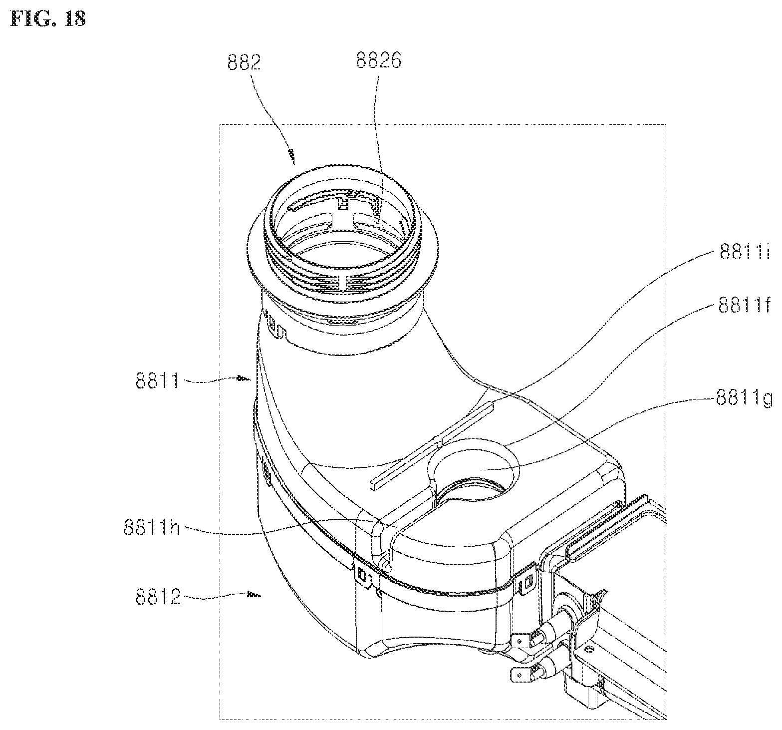 Patent US12551087 Figure 18 – Dishwasher