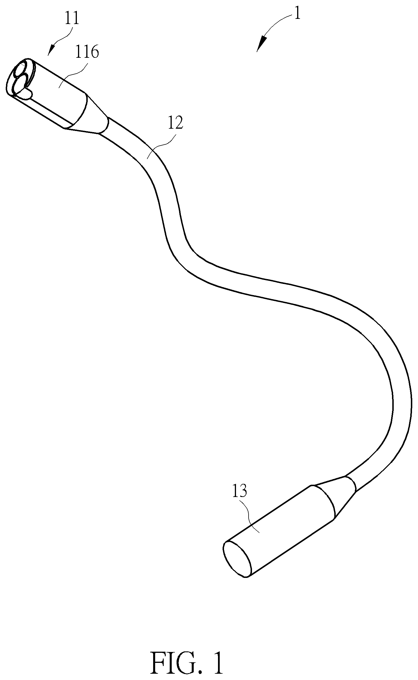 Patent US12551094 Figure 1 – Endoscopic image capturing assembly and endoscopic device therewith