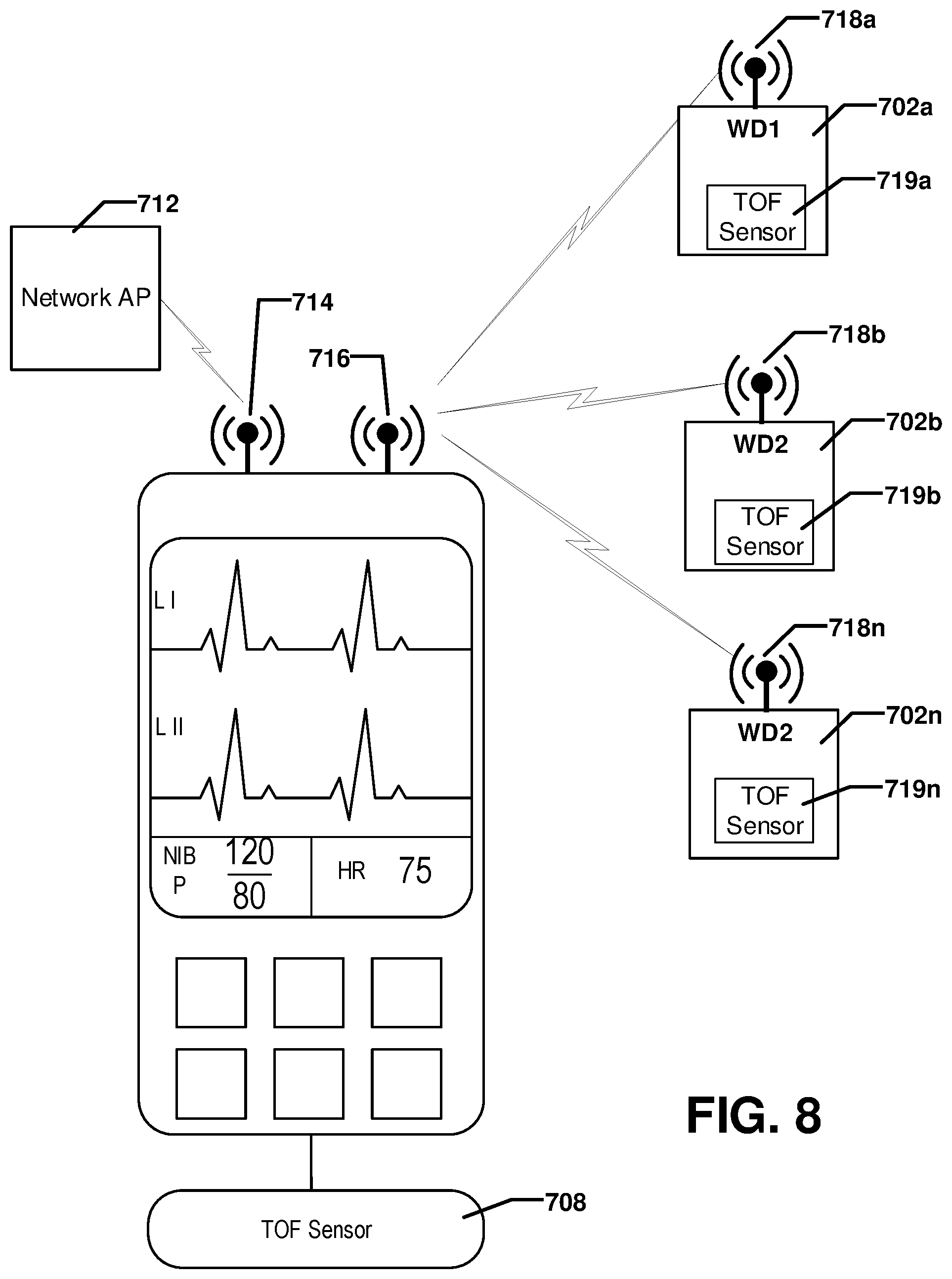 Patent US12551106 Figure 7 – Automated device pairing using biometric identifier