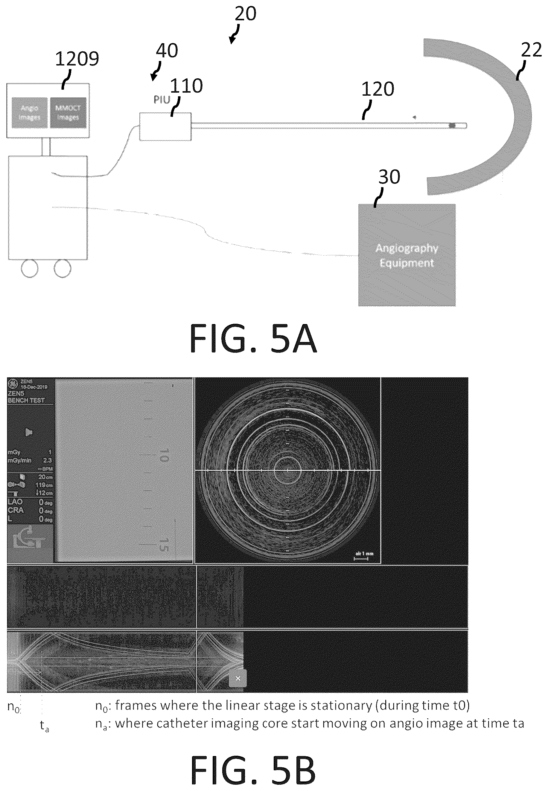 Patent US12551108 Figure 7 – Angiography image/video synchronization with pullback and angio delay measurement