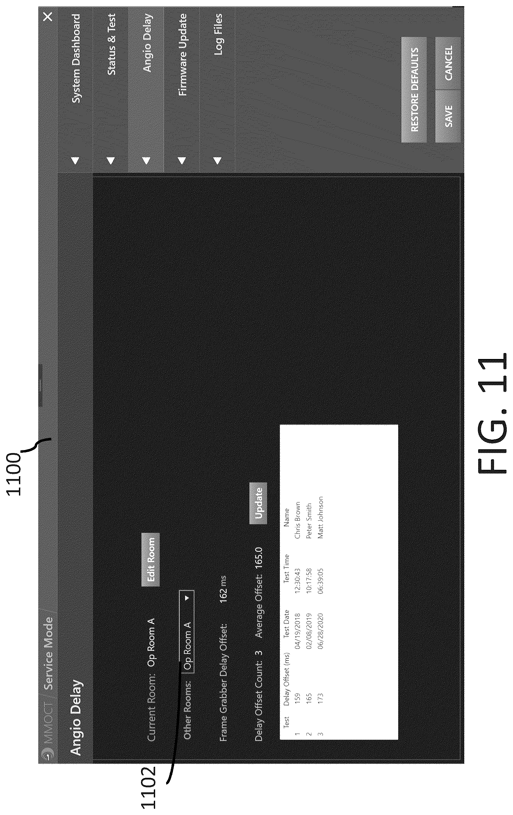 Patent US12551108 Figure 13 – Angiography image/video synchronization with pullback and angio delay measurement
