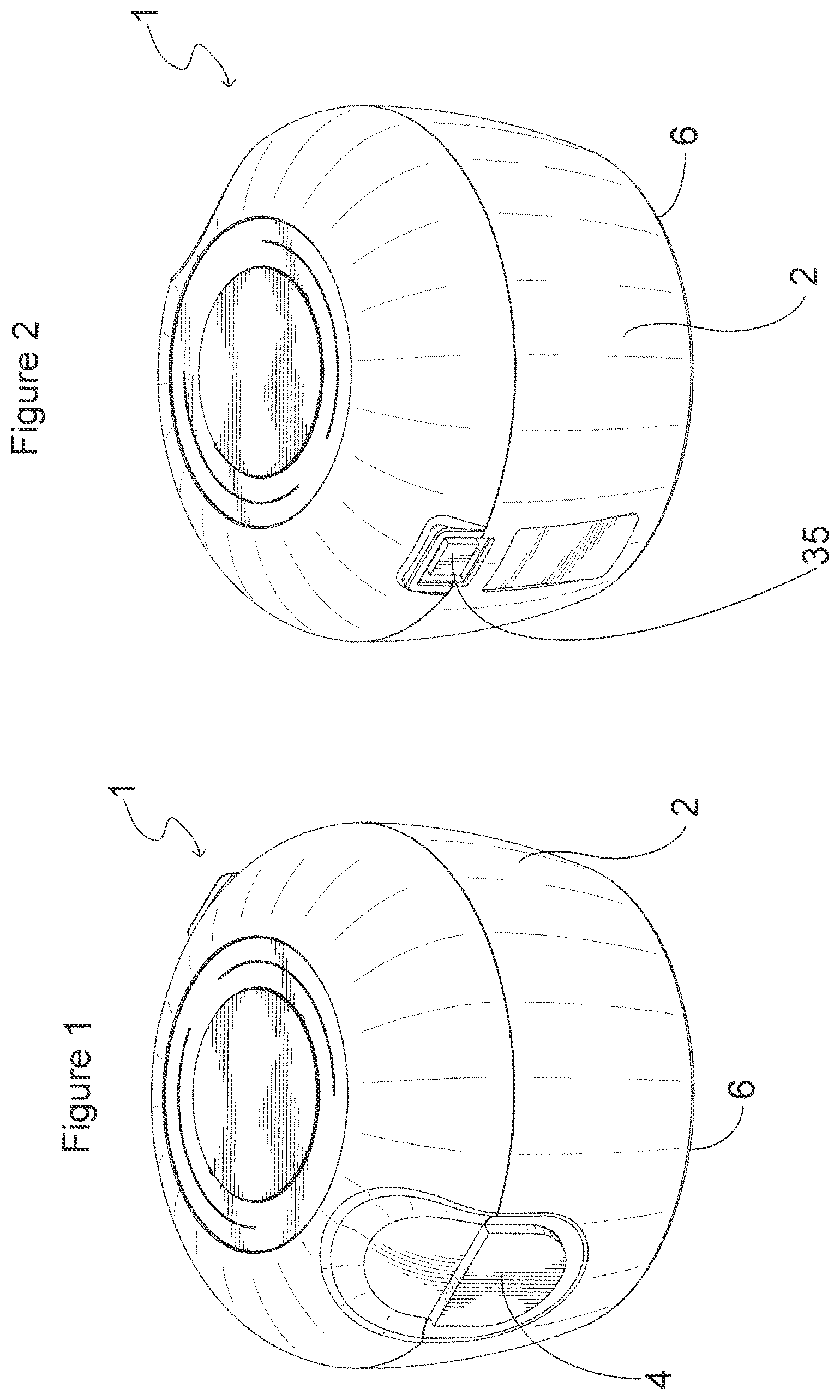 Patent US12551109 Figure 1 – Handheld skin measuring or monitoring device