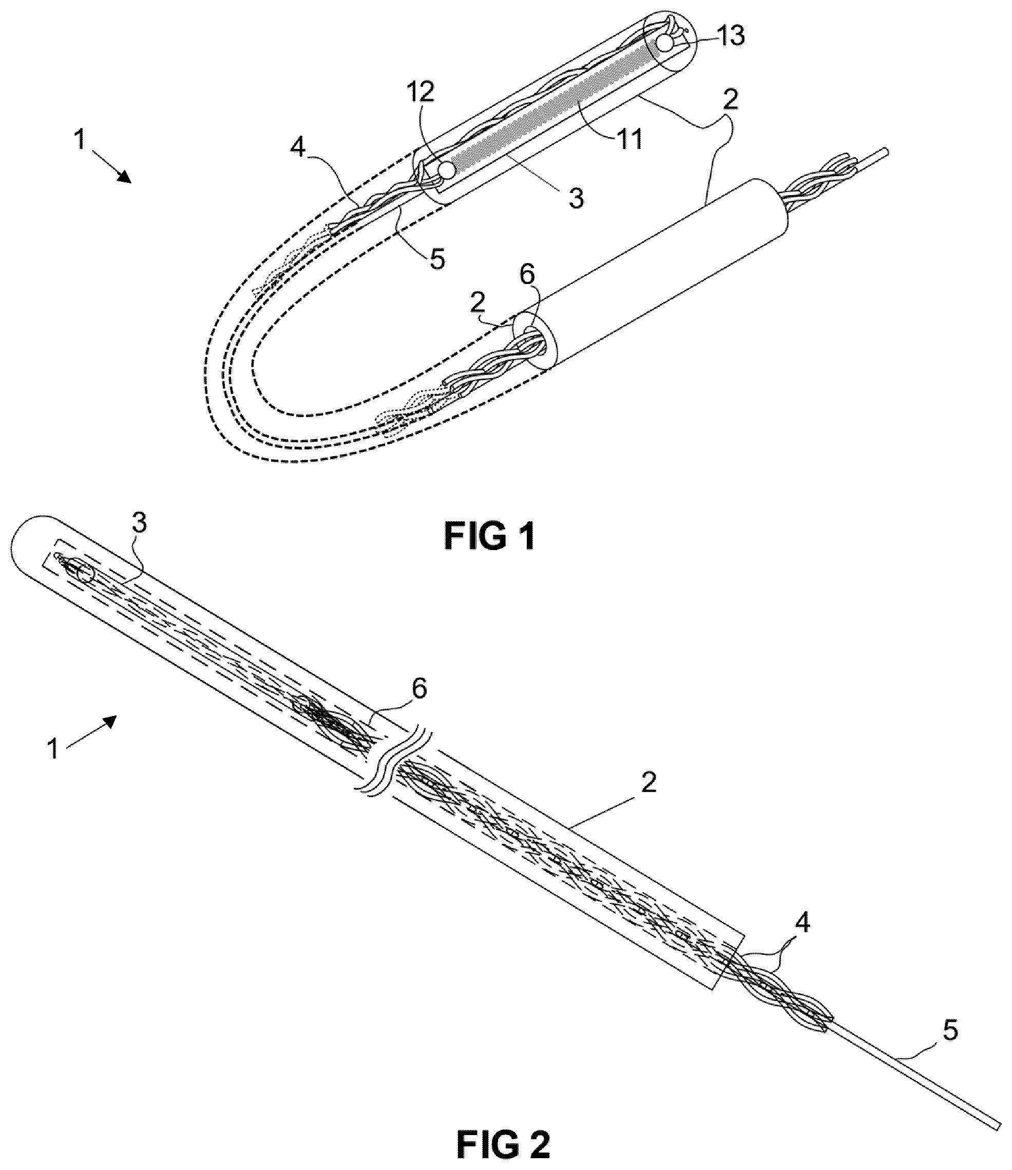 Patent US12551110 Figure 1 – Invasive temperature sensor system