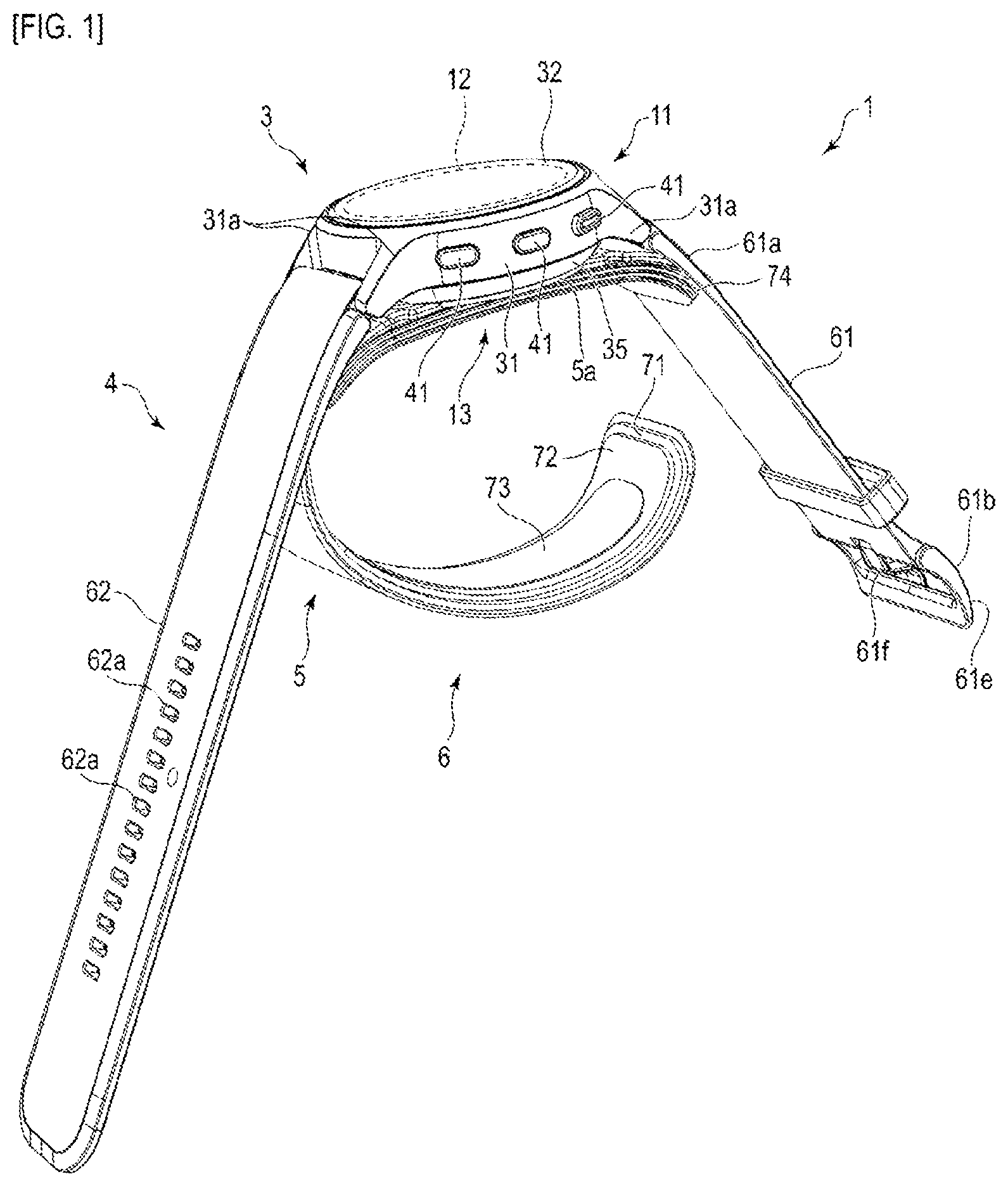 Patent US12551119 Figure 1 – Blood pressure measurement device