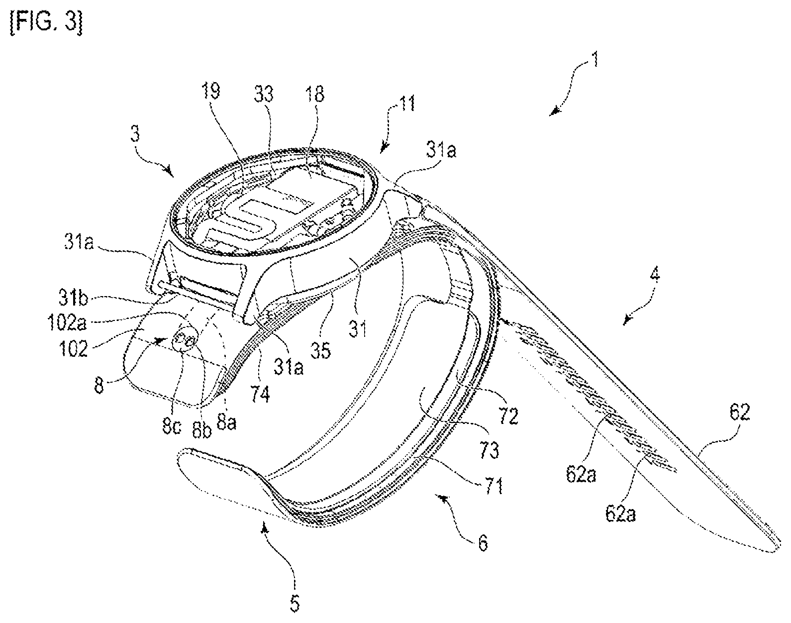 Patent US12551119 Figure 3 – Blood pressure measurement device