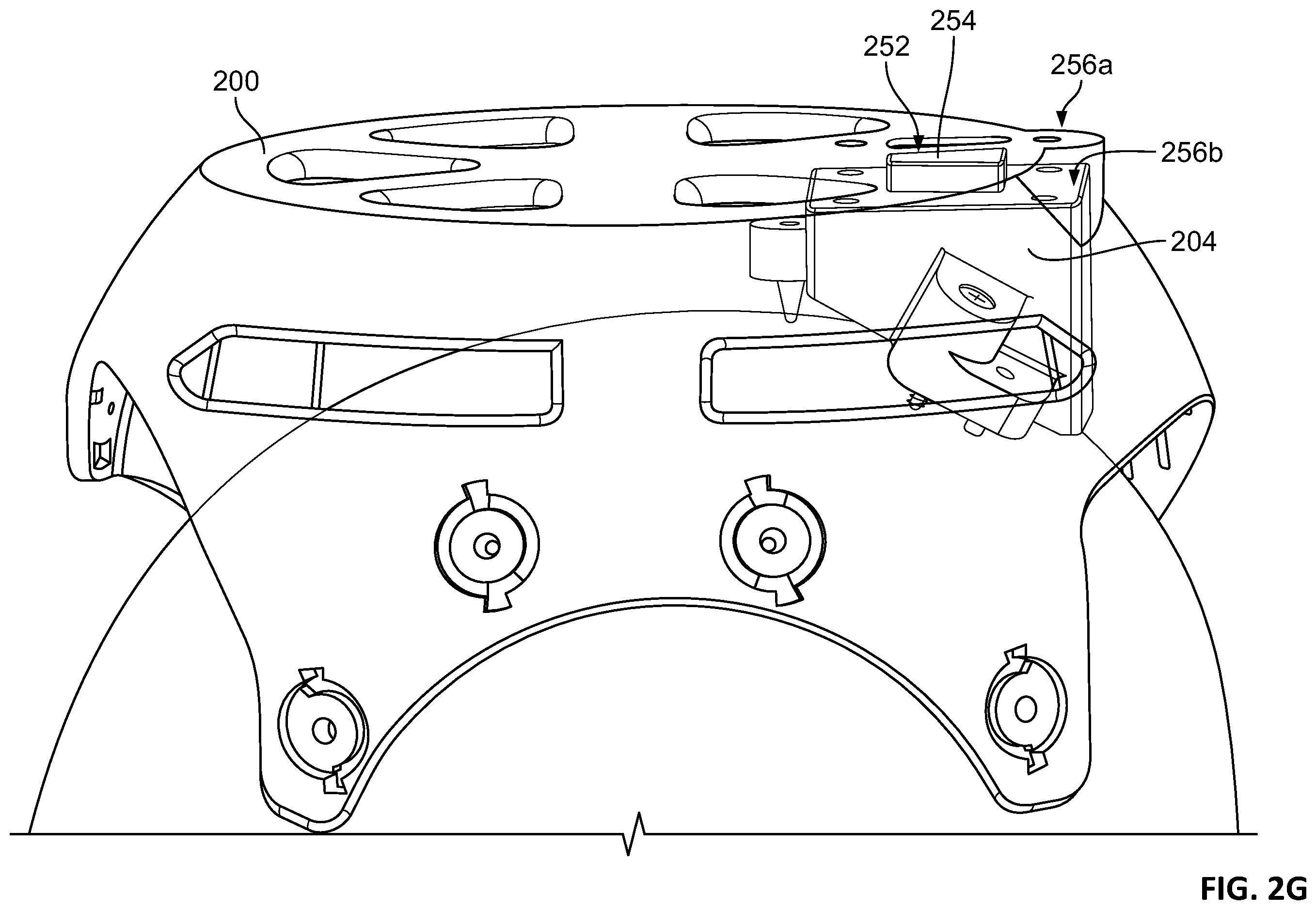 Patent US12551129 Figure 8 – Skull-contoured MRI localizer