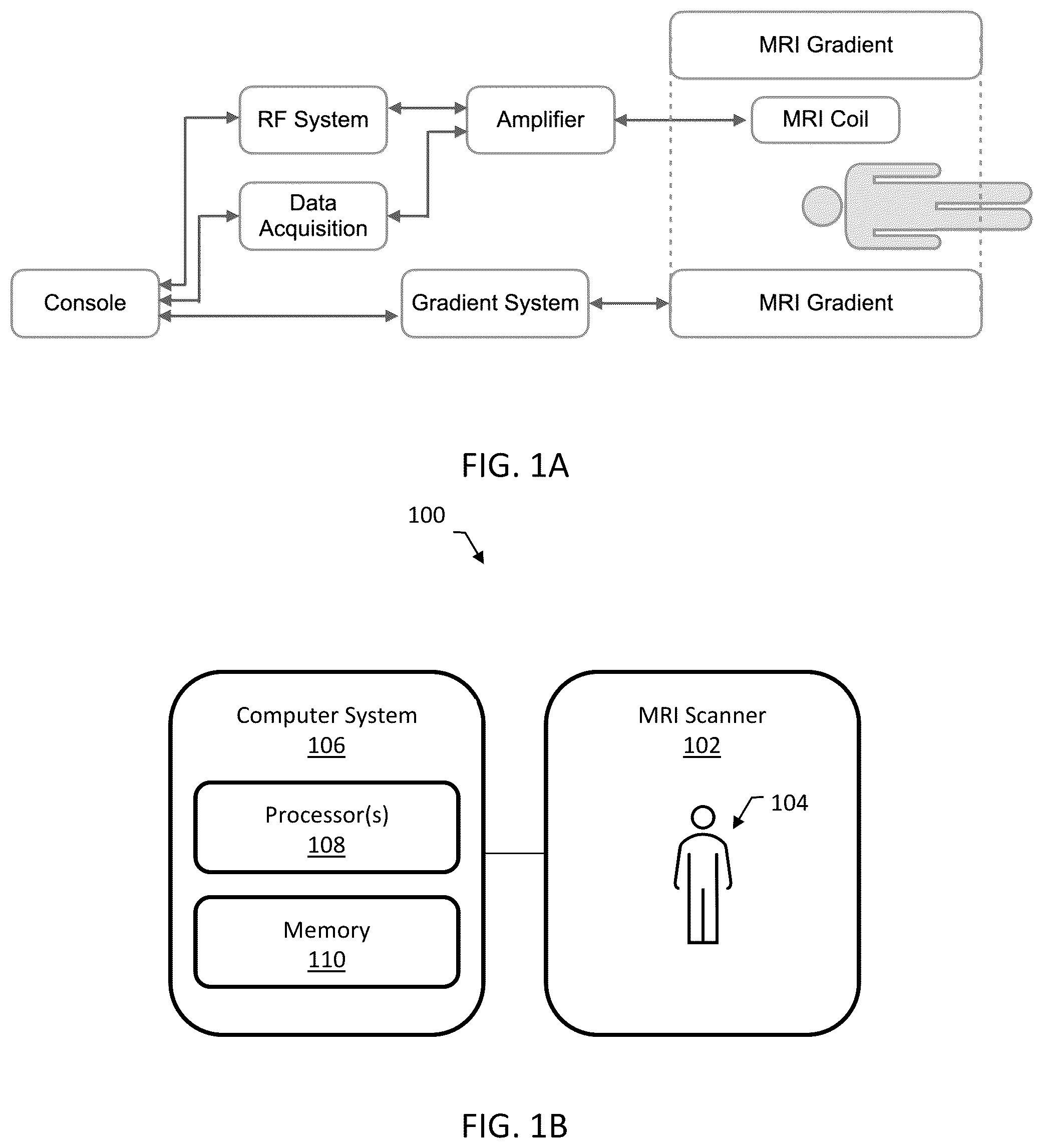 Patent US12551131 Figure 1 – Methods and systems for functional magnetic resonance imaging with a Zero Echo Time pulse-sequence