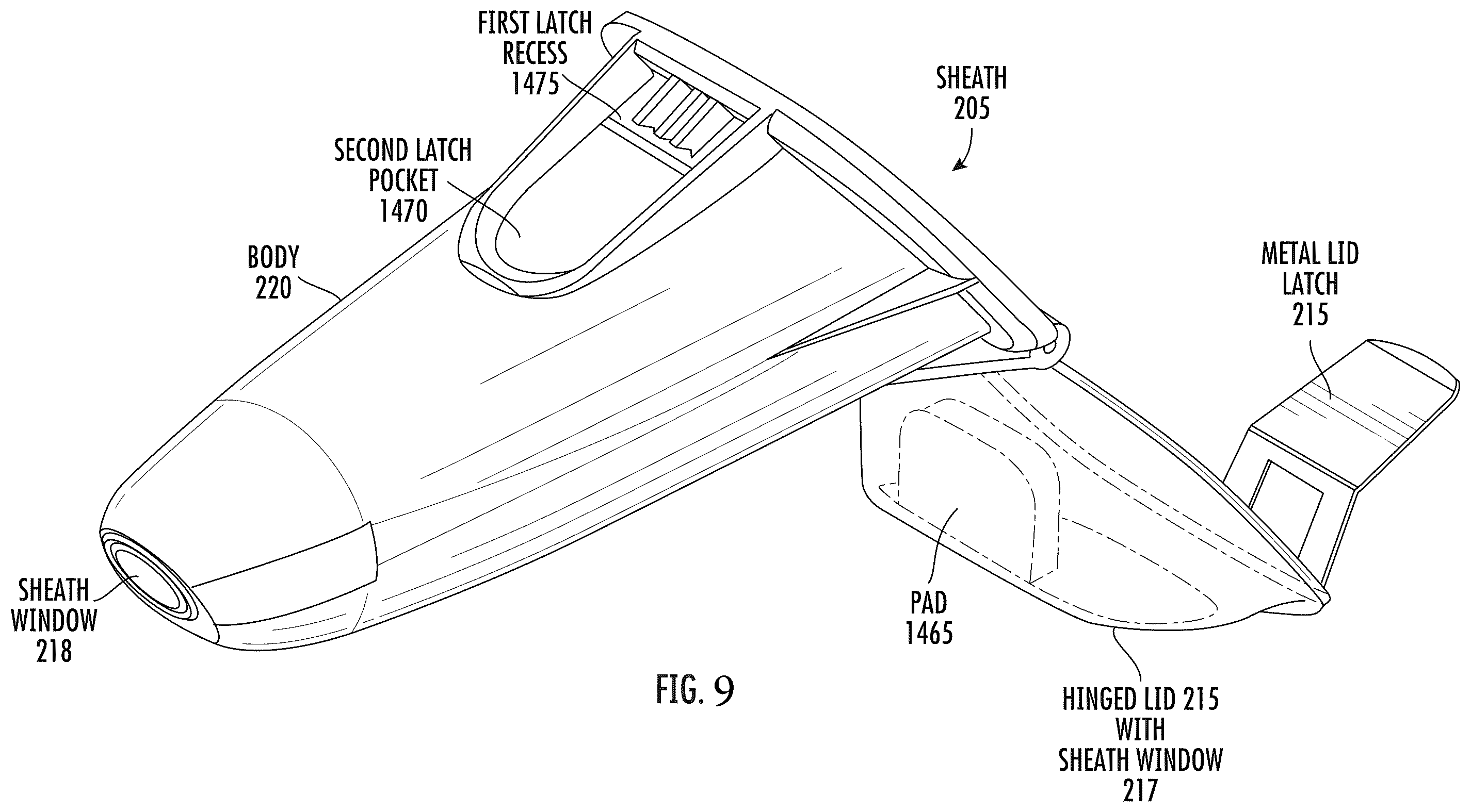 Patent US12551144 Figure 9 – Handheld oximeter with display of real-time and average measurement determination