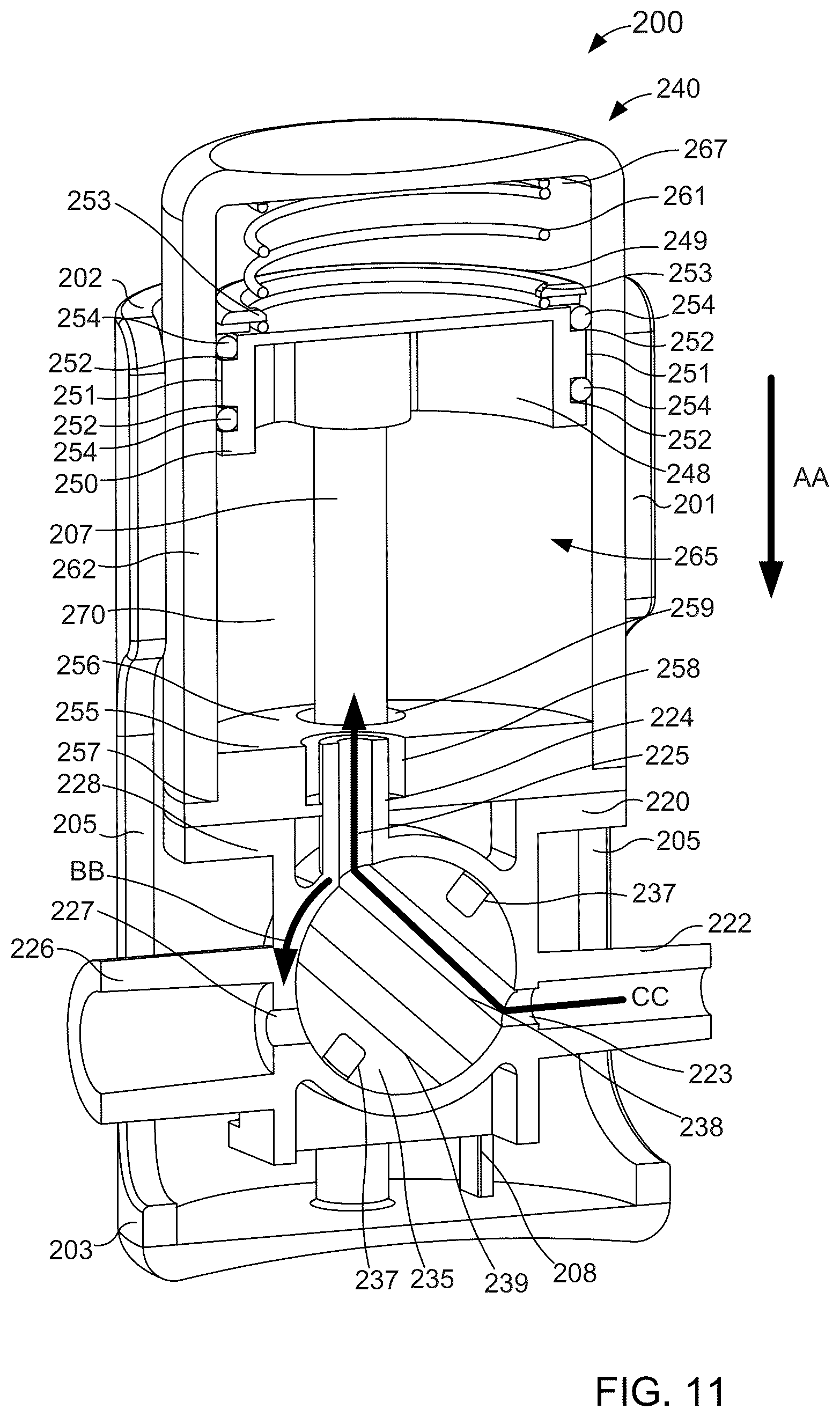 Patent US12551150 Figure 9 – Fluid diversion mechanism for bodily-fluid sampling