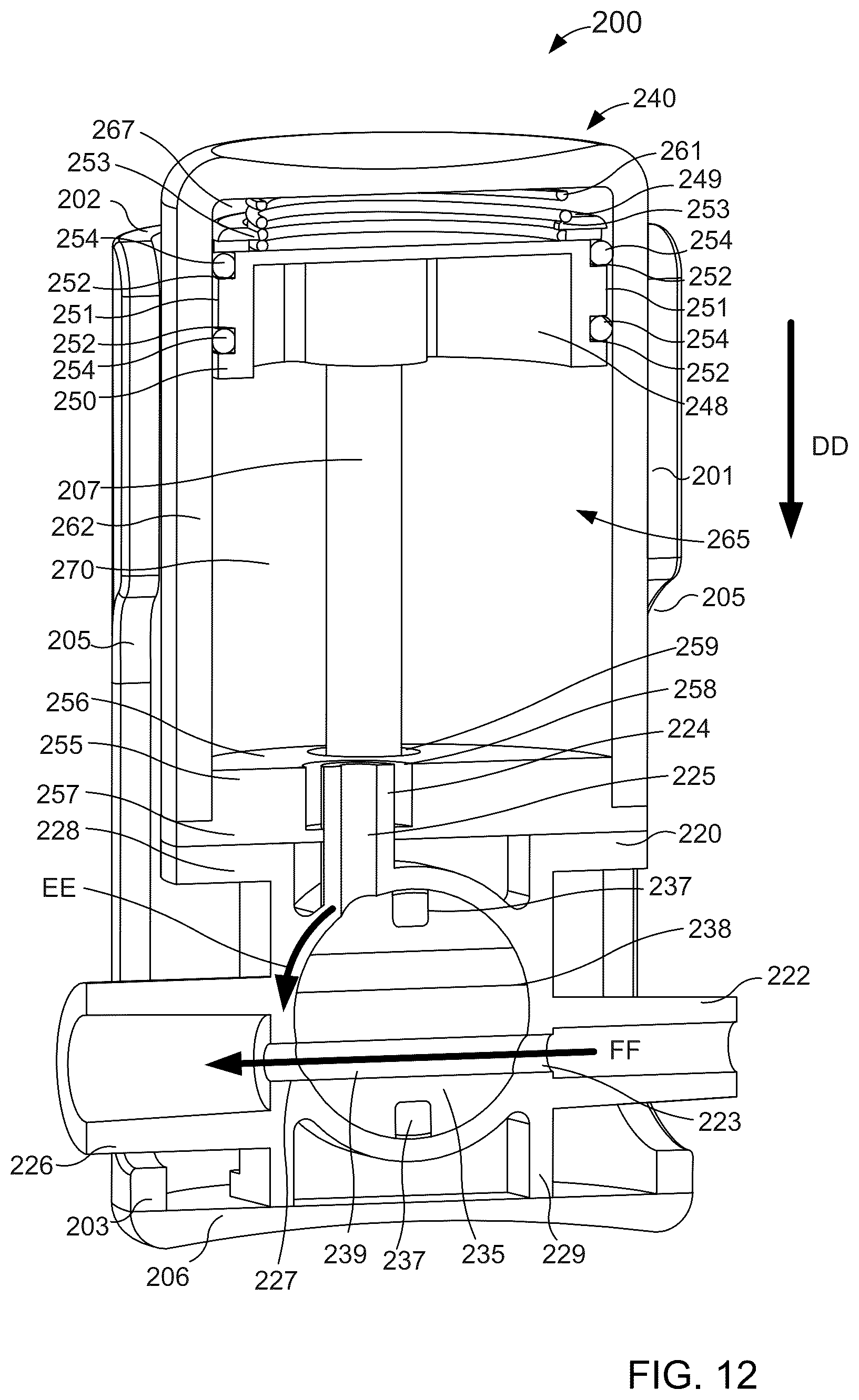 Patent US12551150 Figure 10 – Fluid diversion mechanism for bodily-fluid sampling